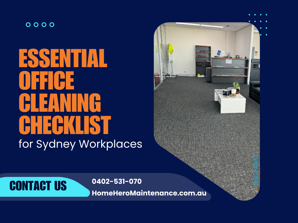 Essential Office Cleaning Checklist for Sydney Workplaces