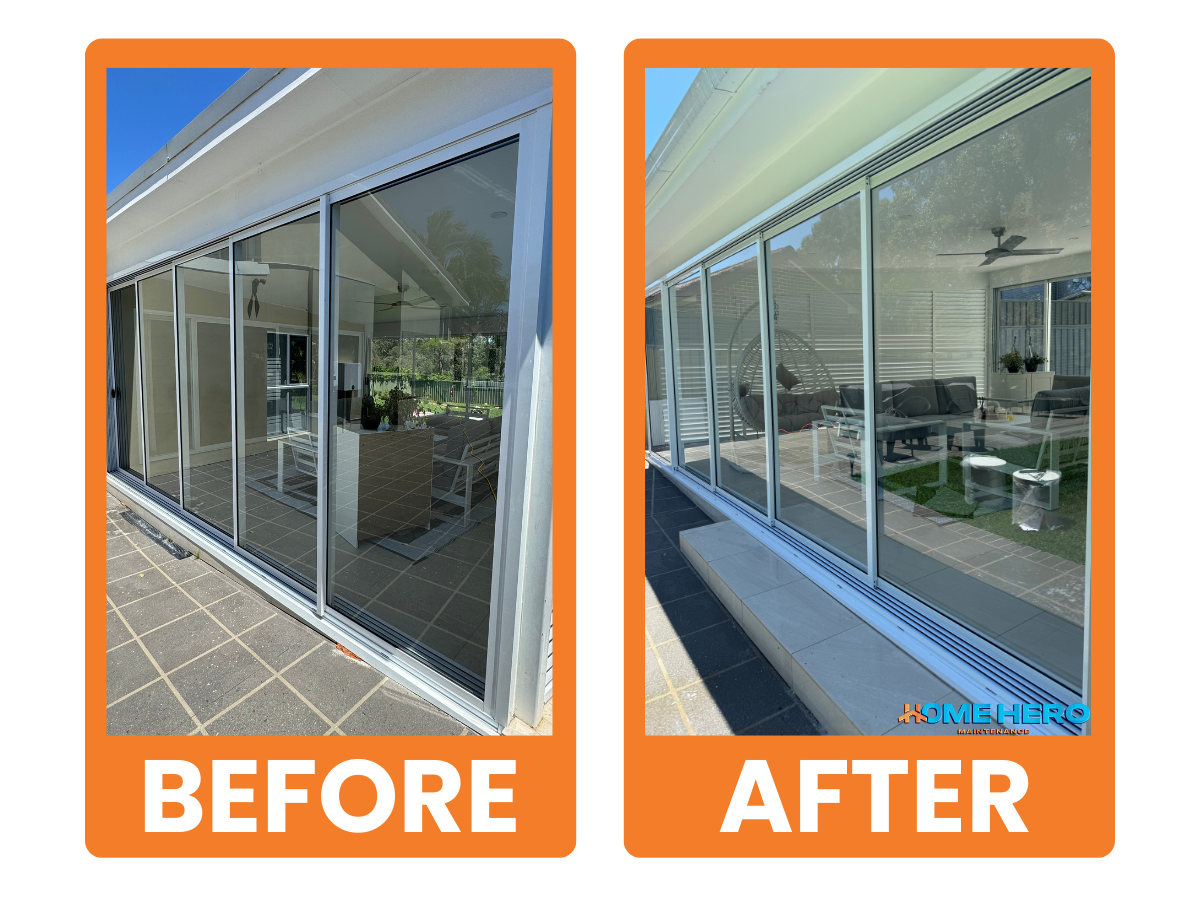 before and after window cleaning services in sydney