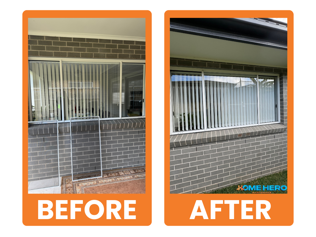 before and after window cleaning services sydney