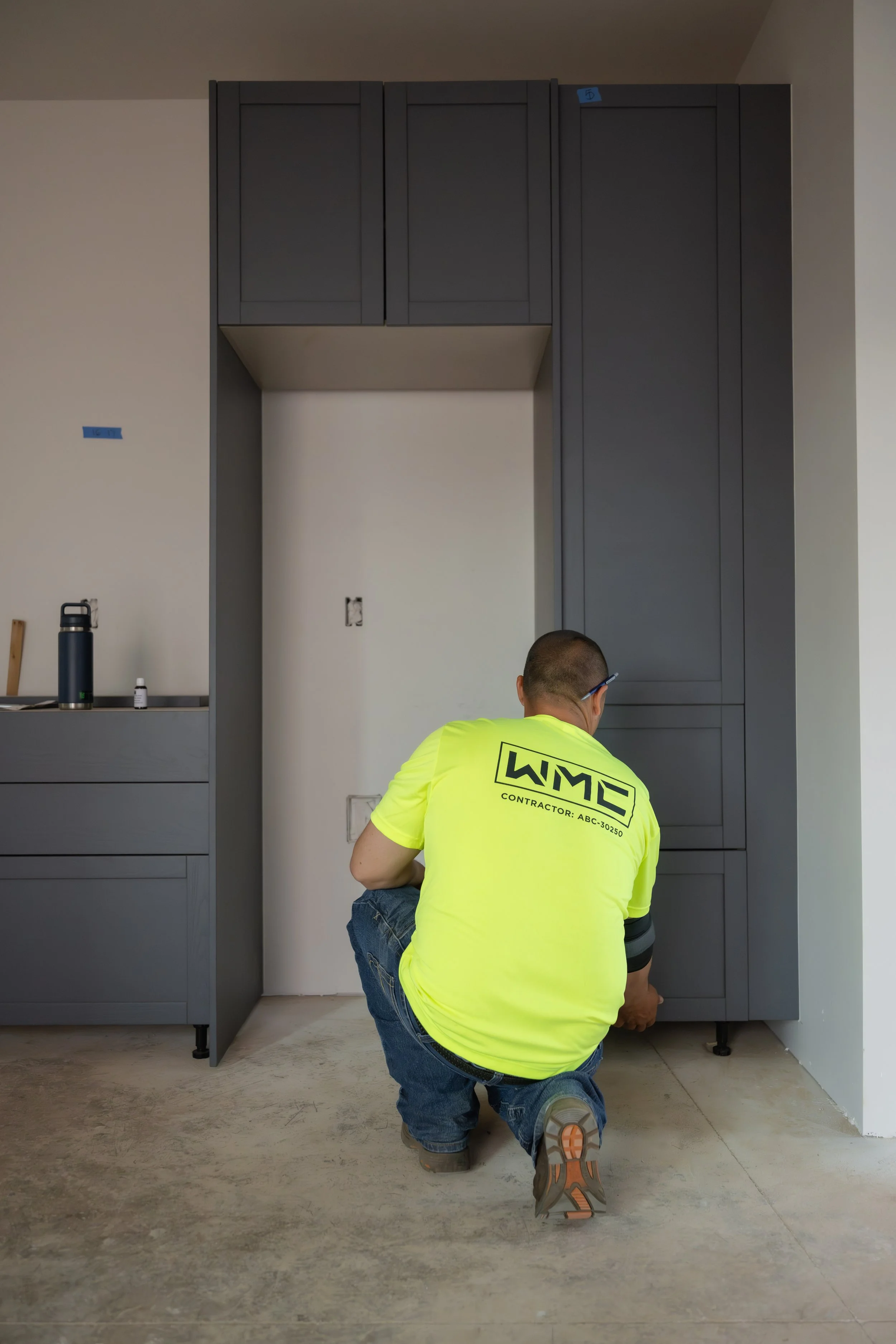 cabinet install - lahaina rebuild