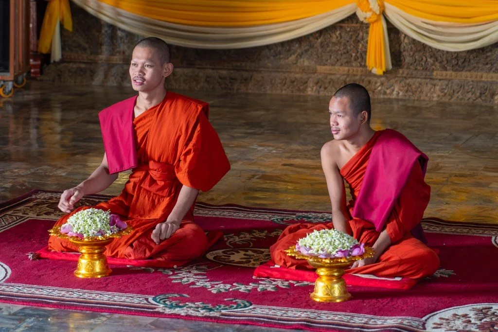 Monks blessing in Thailand
