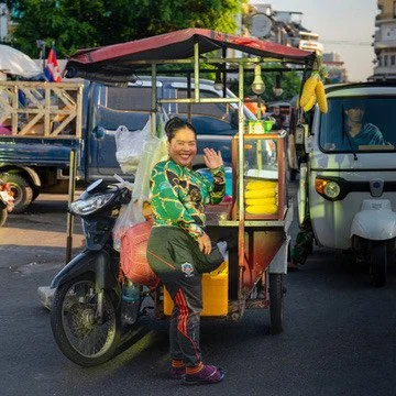 Street Vendor in Ho Chi Min City