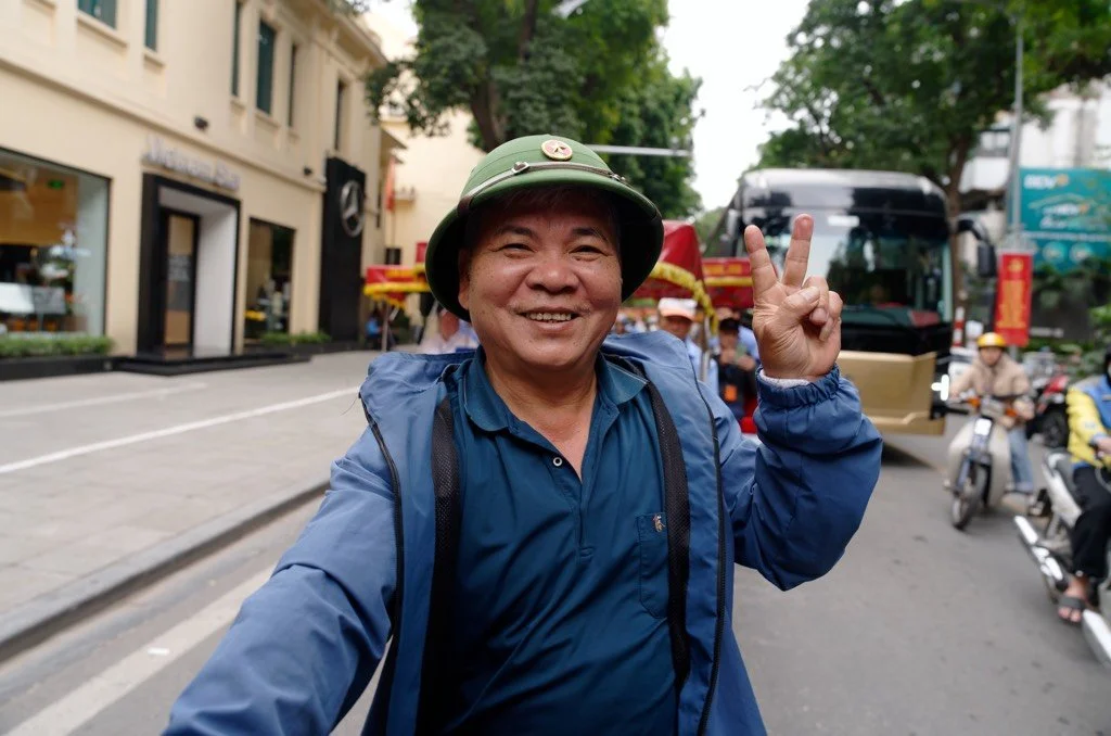 Rickshaw Driver in Hanoi
