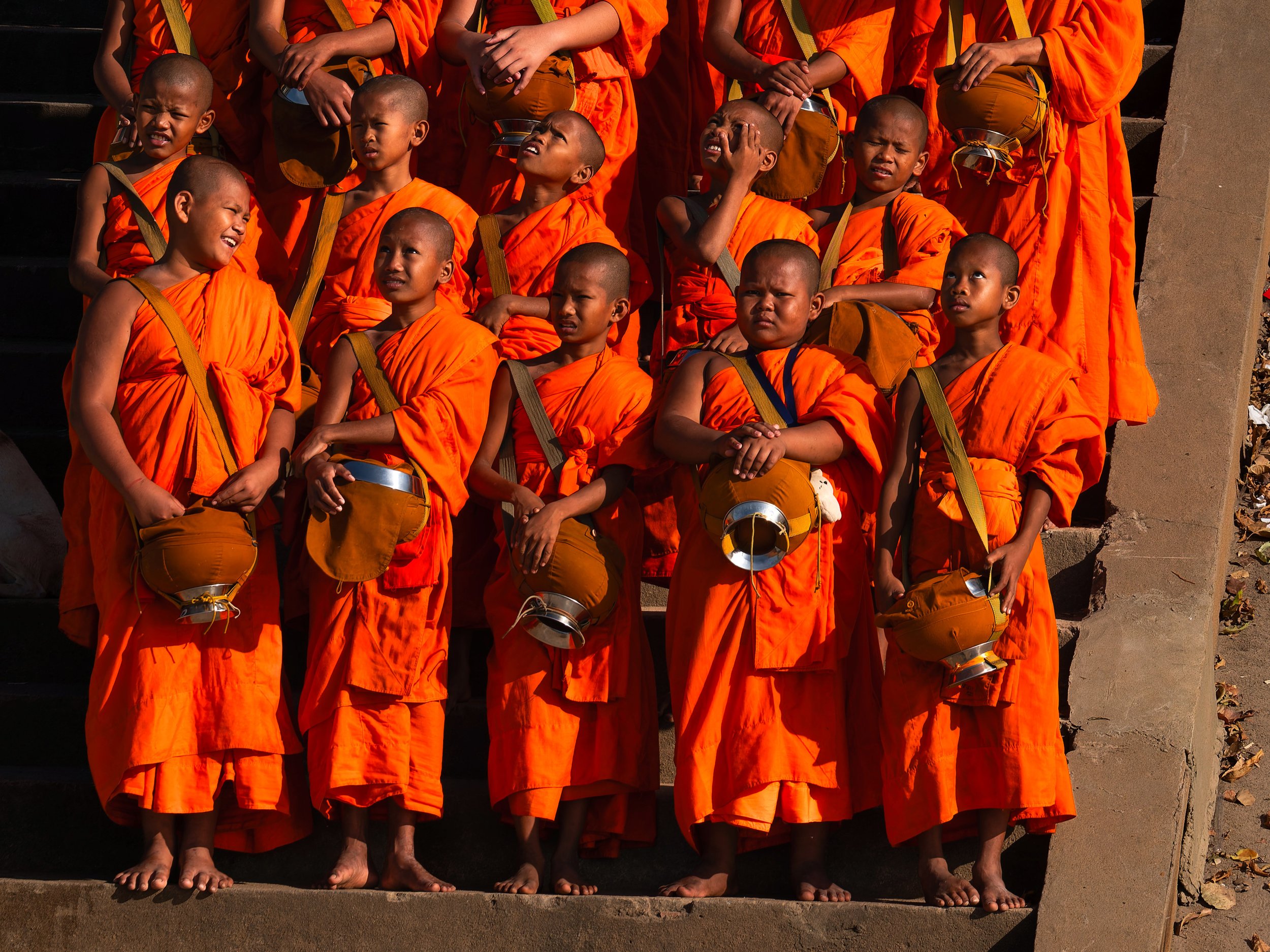 Young Cambodian monks