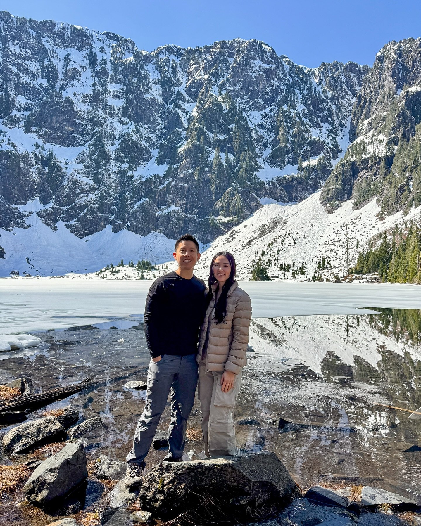 First hike of the year 🏔️ 
📍Lake 22, Granite Falls, WA

𝚂̲𝚝̲𝚊̲𝚝̲𝚜̲:̲

5.2 miles, 1385 feet gain, 2.5 hour hike + 35 minute rest at the lake

#pnwtrails #hikewashington #springhikes #optoutside #weekendwandering #muddyboots #womenwhohike #trail