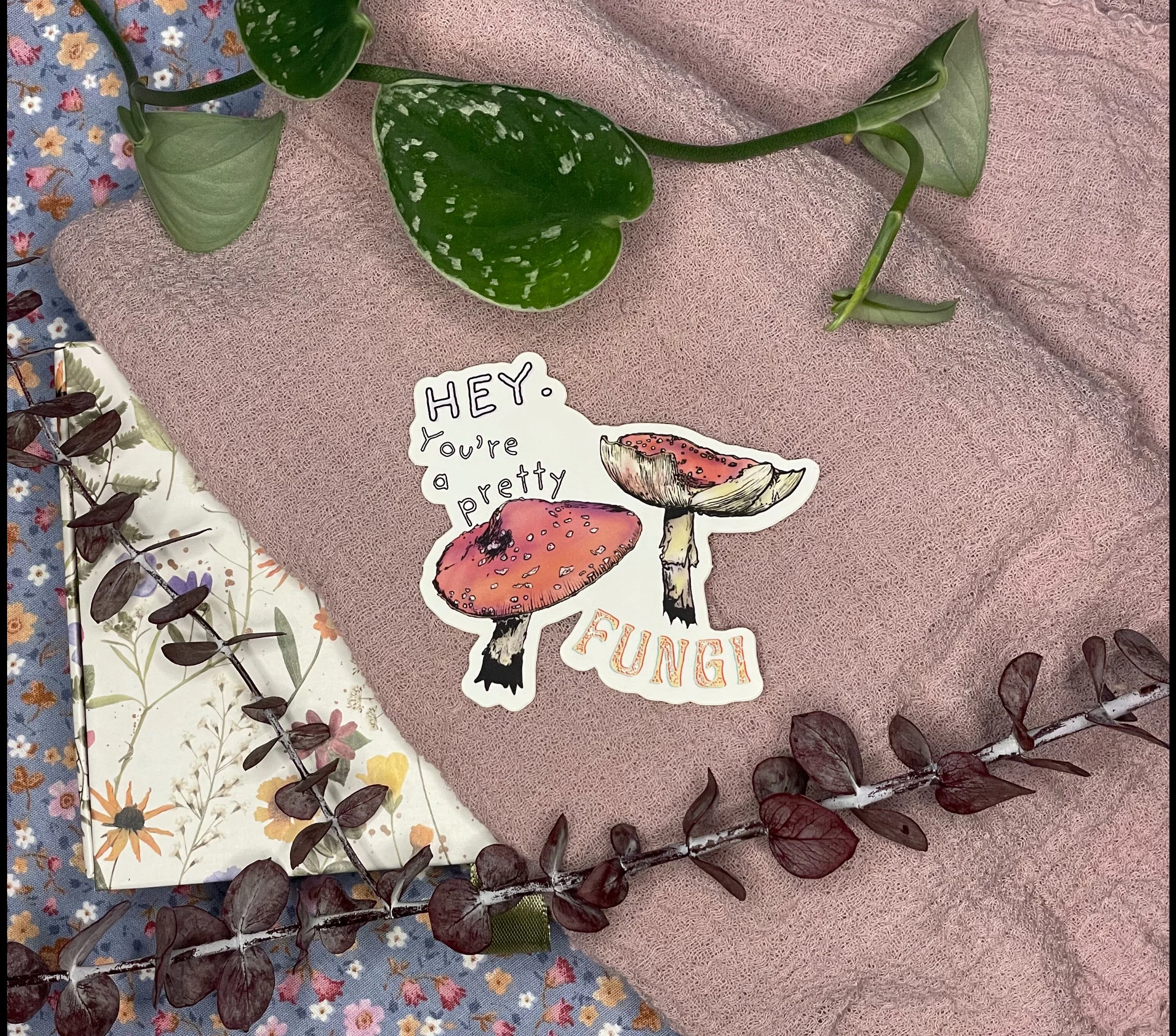 Pretty Fungi Sticker