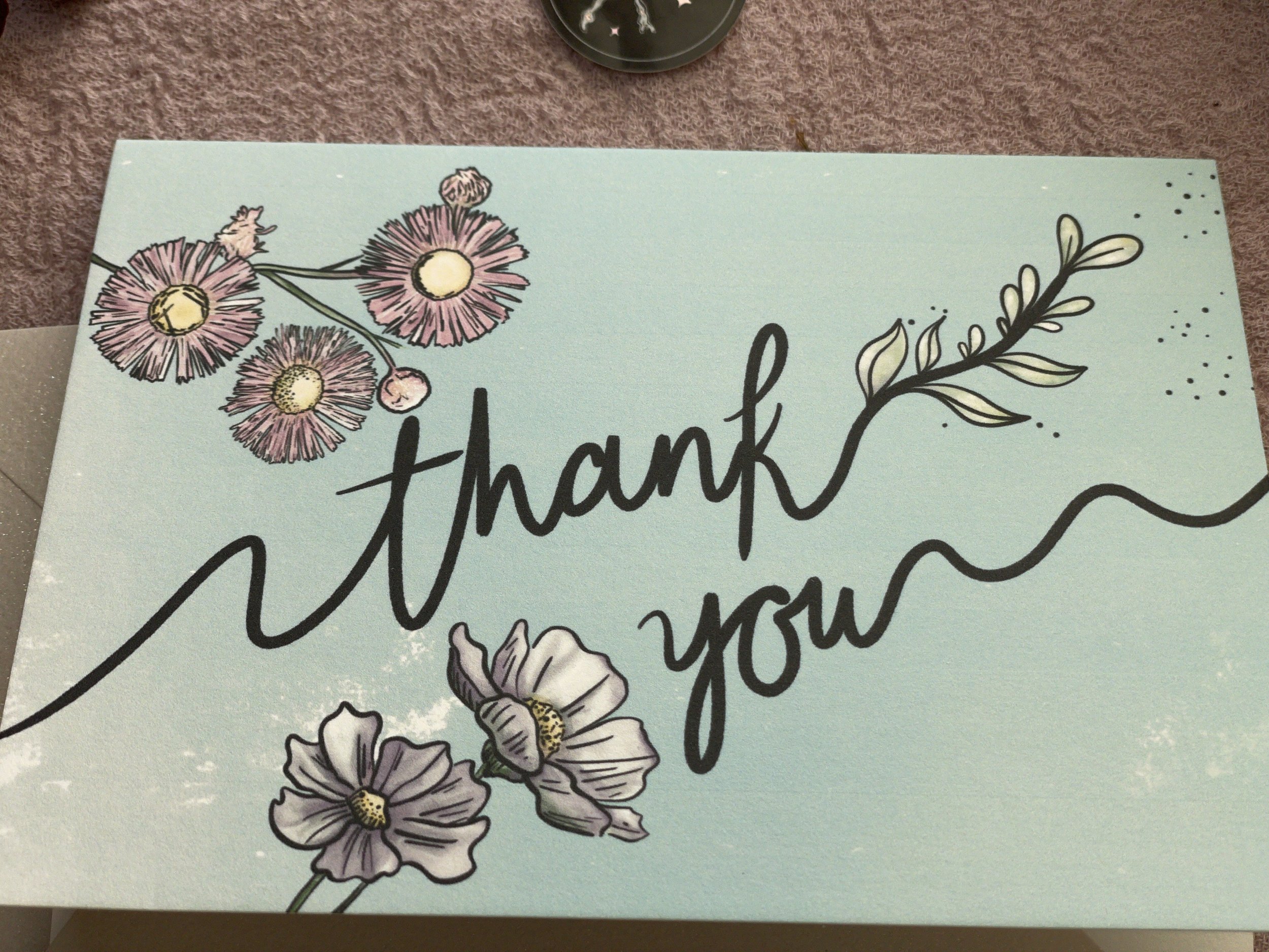 Flower Thanks (Greeting Card)