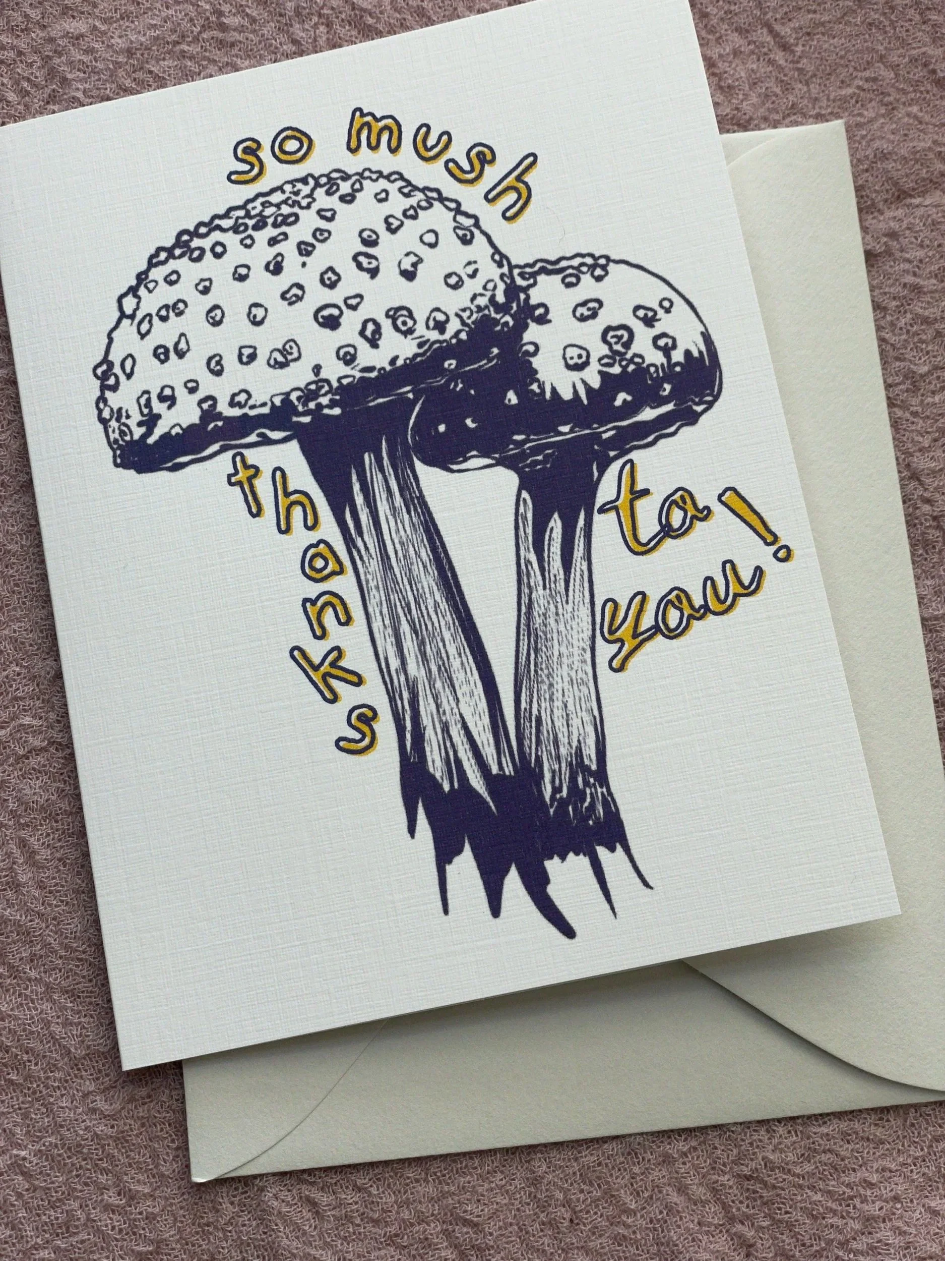 So Mush Thanks (Greeting Card)