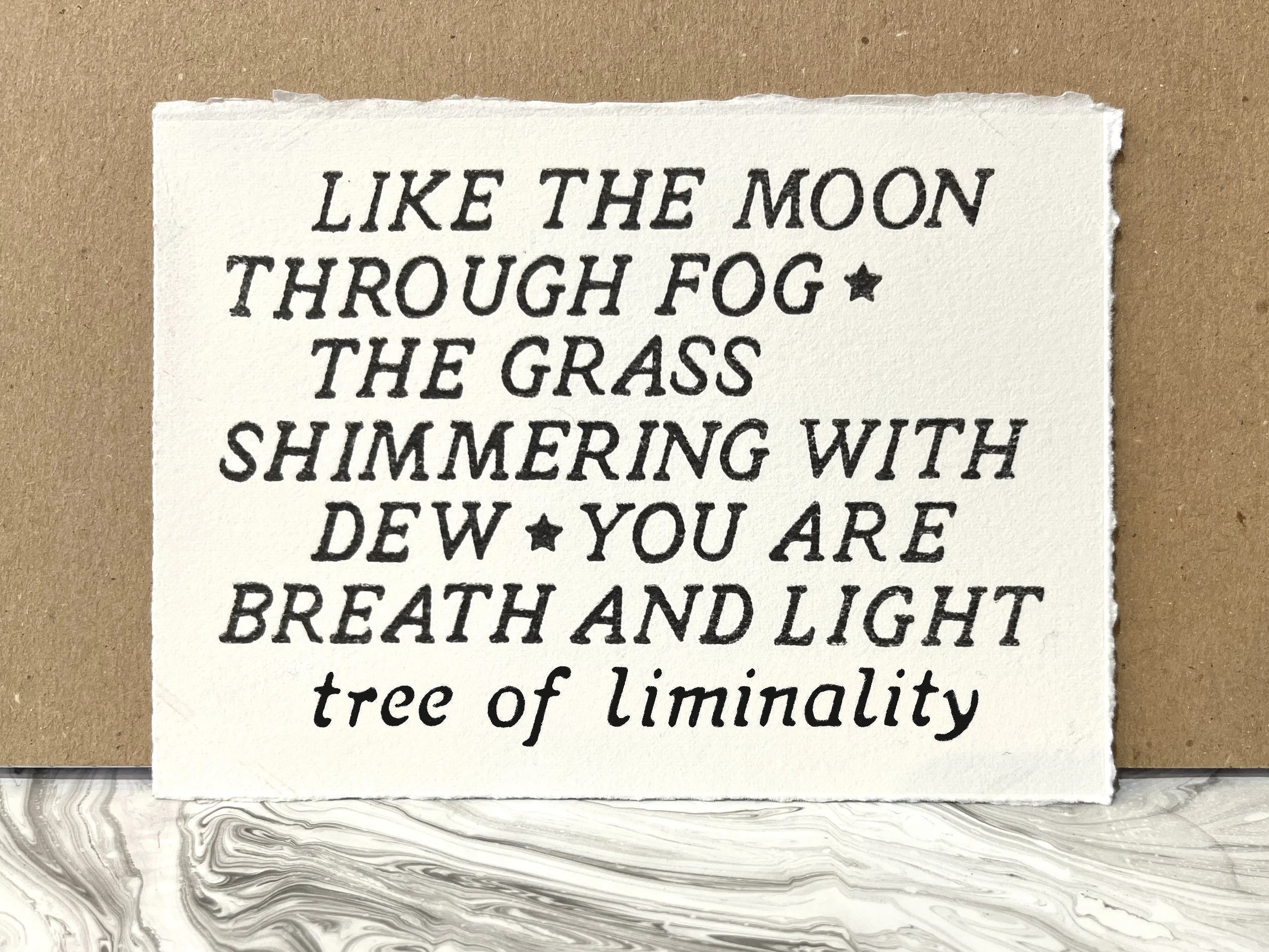 Haiku mail art postcard