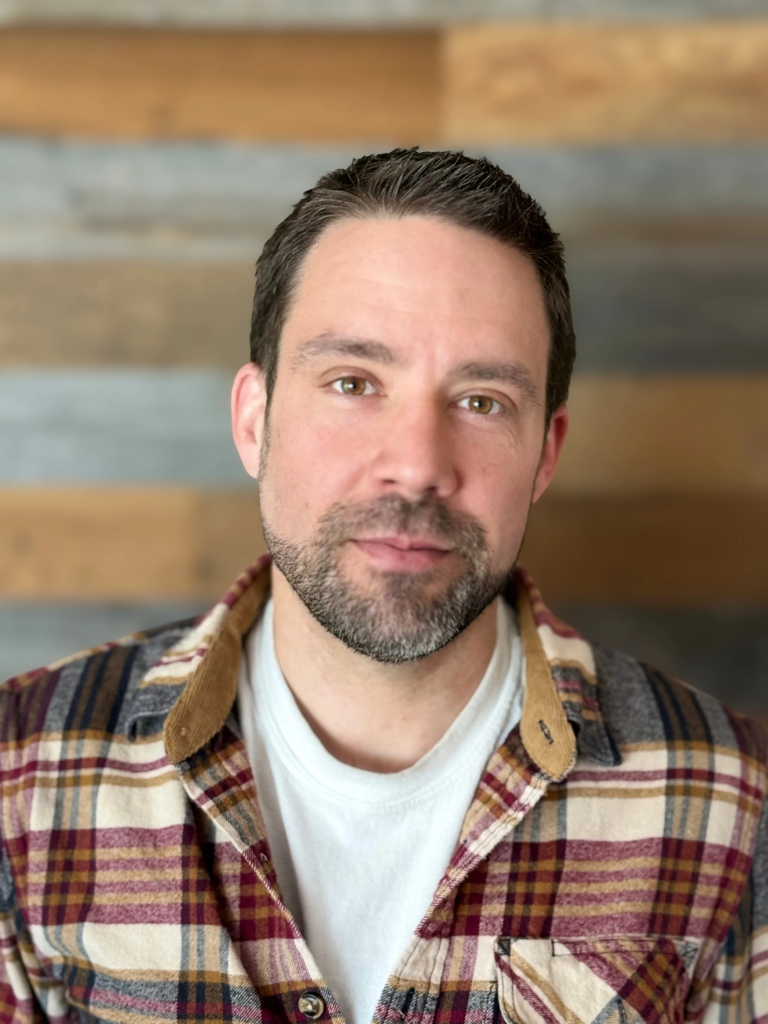 Keith looks at camera