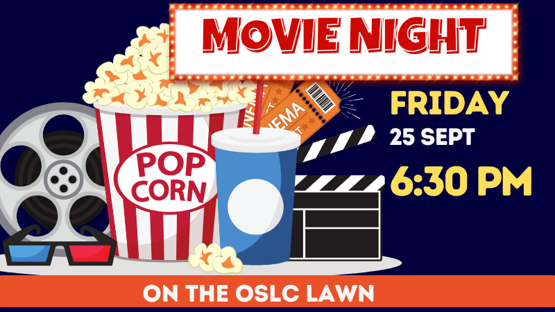 Graphic of popcorn and movie tickets