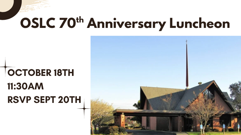 Picture of the church announcing Luncheon