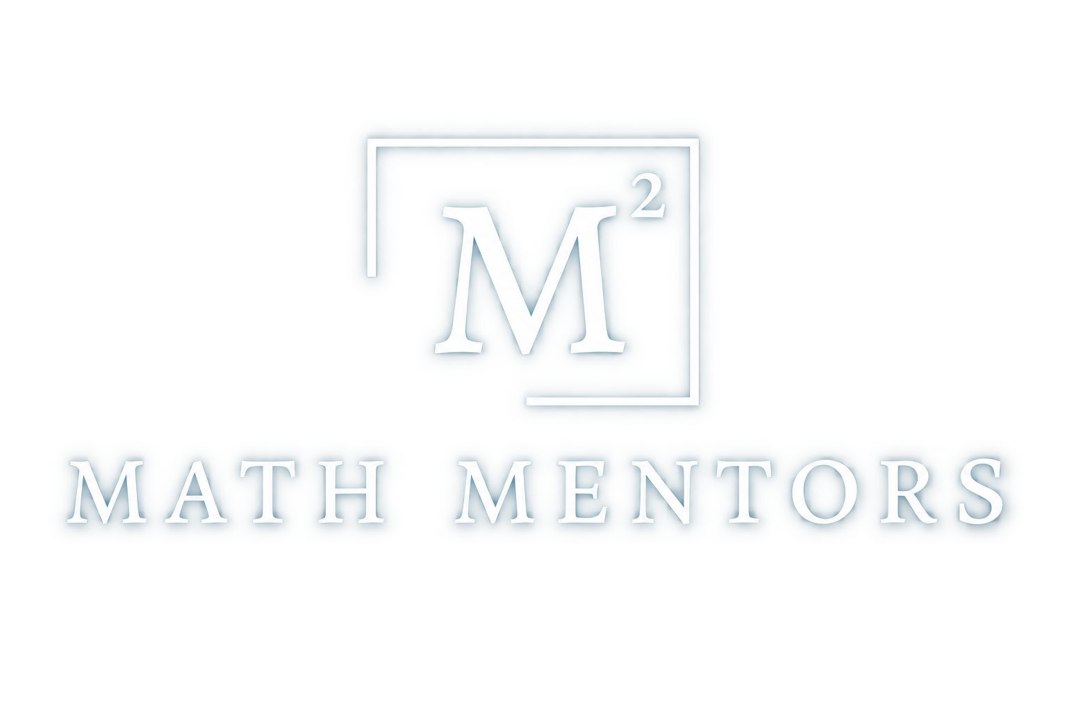 Logo of Math Mentors featuring a large M with a superscript 2 inside a square, and the words "MATH MENTORS" below.