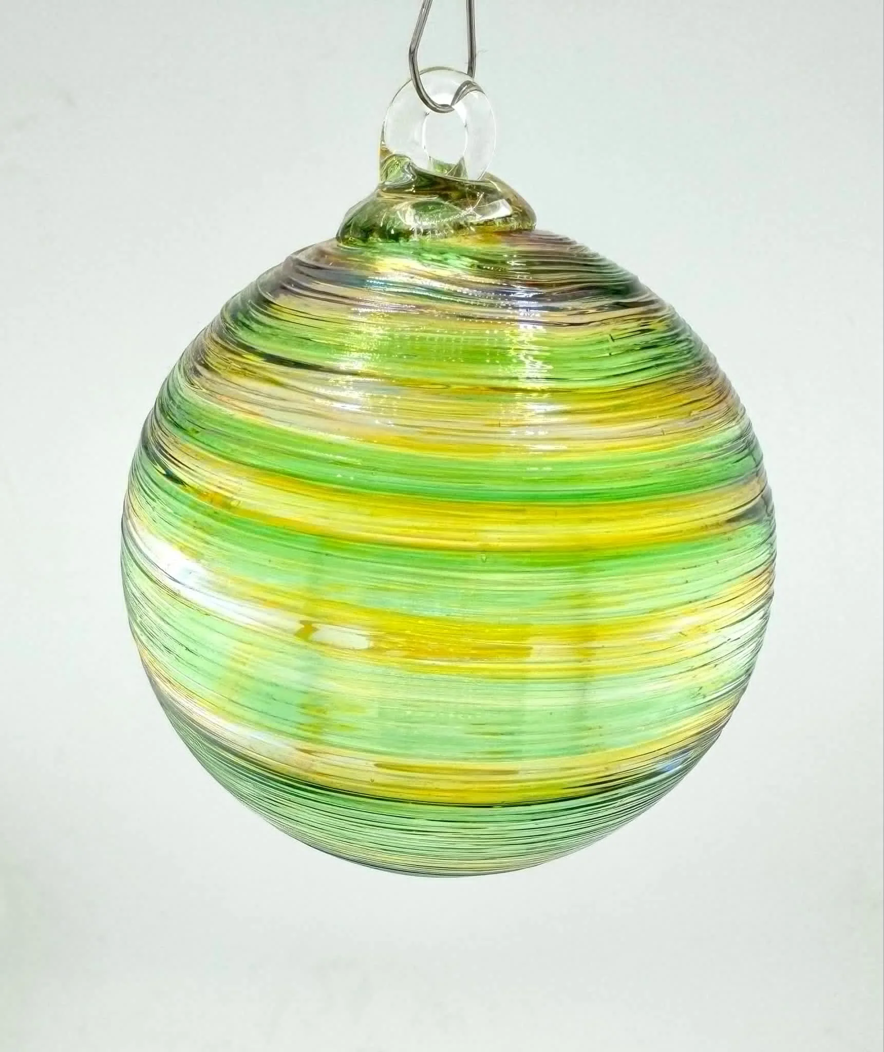 Tylan Twist Ornament - Green/Yellow
