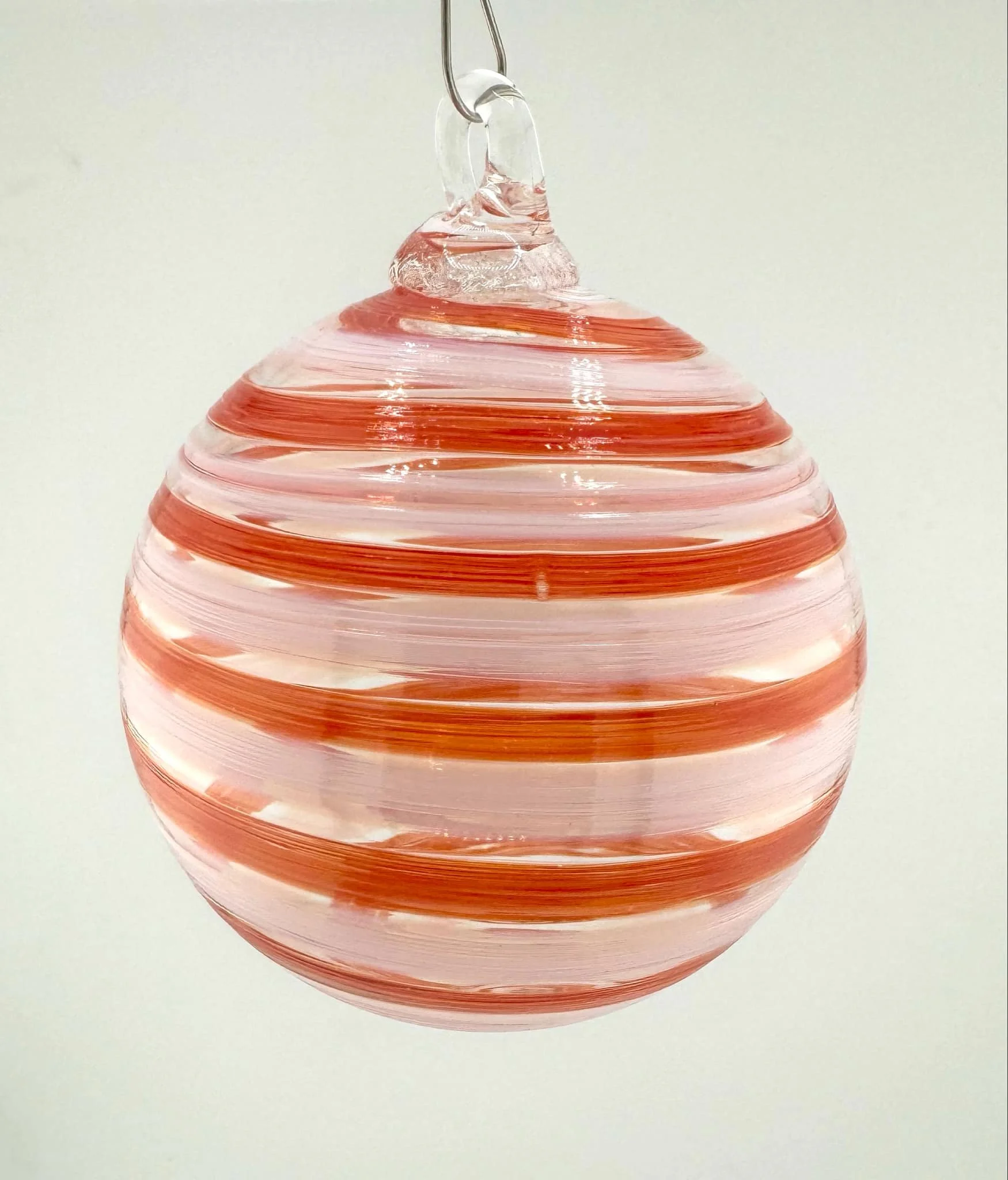 Tylan Twist Ornament -  Red/White