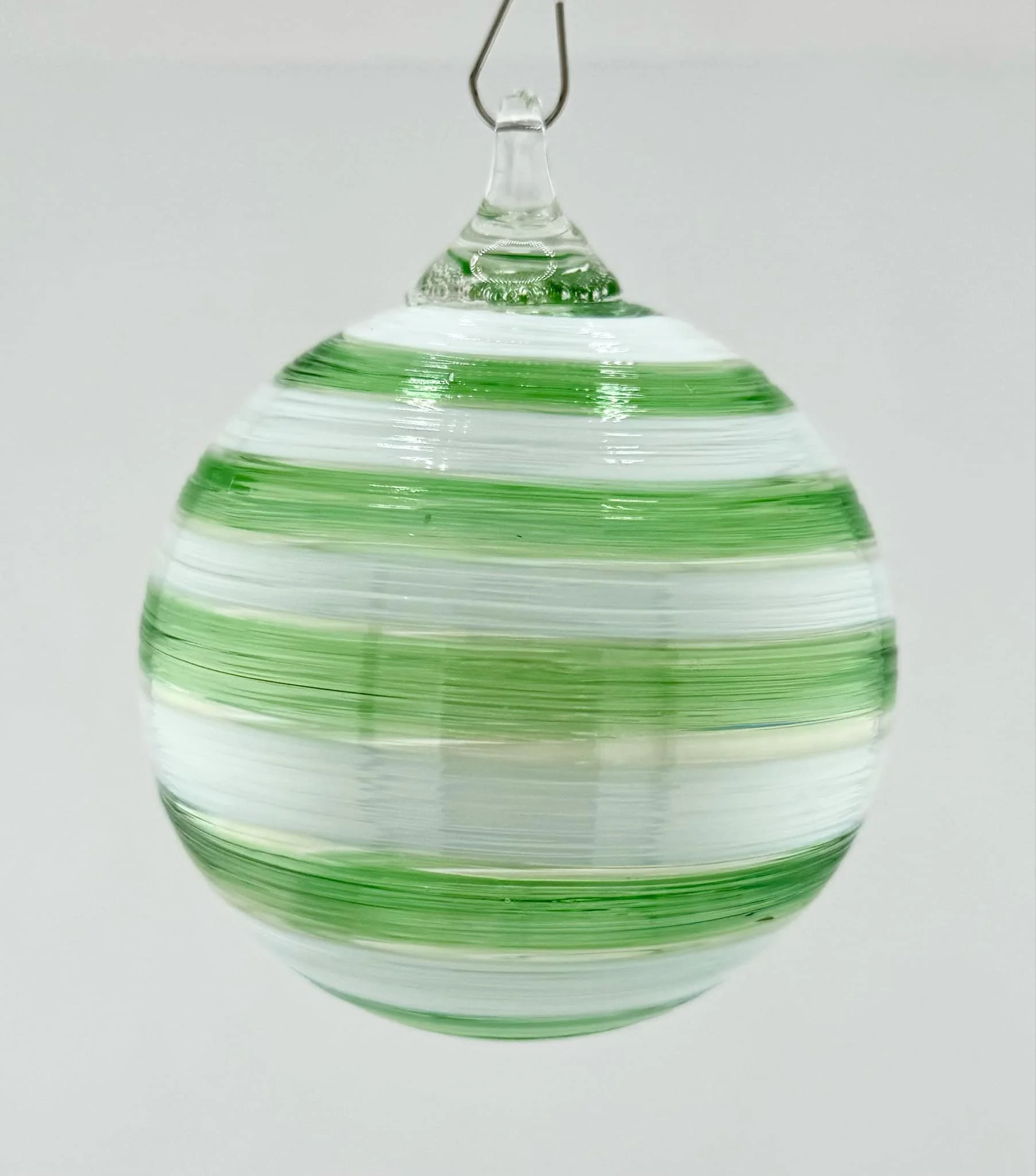 Tylan Twist Ornament -  Green/White