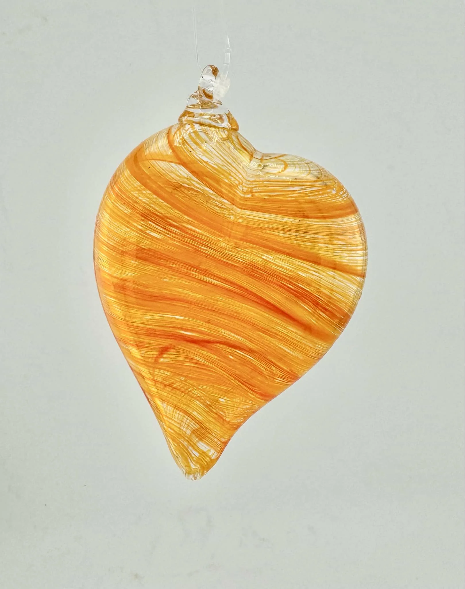 Tylan Twist Heartfelt Ornament - Orange/Orange