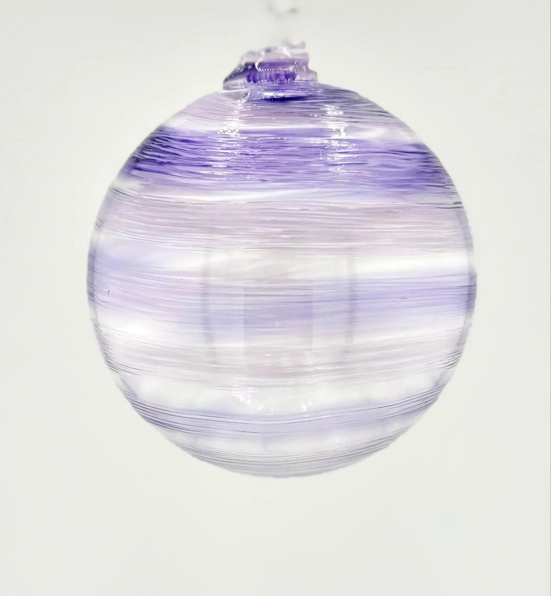 Tylan Twist Ornament - Purple/White