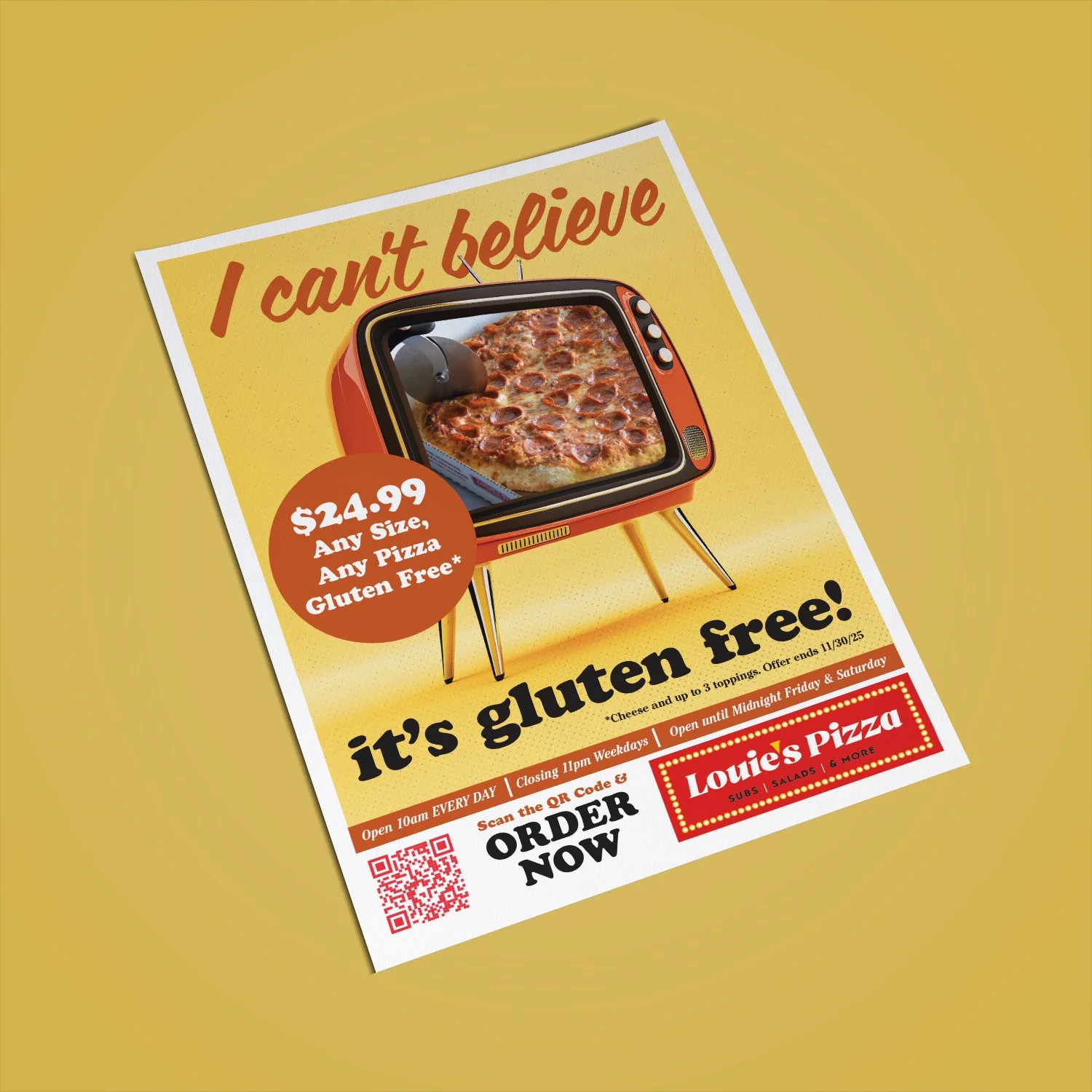 Louie's Pizza I can't believe it's gluten free