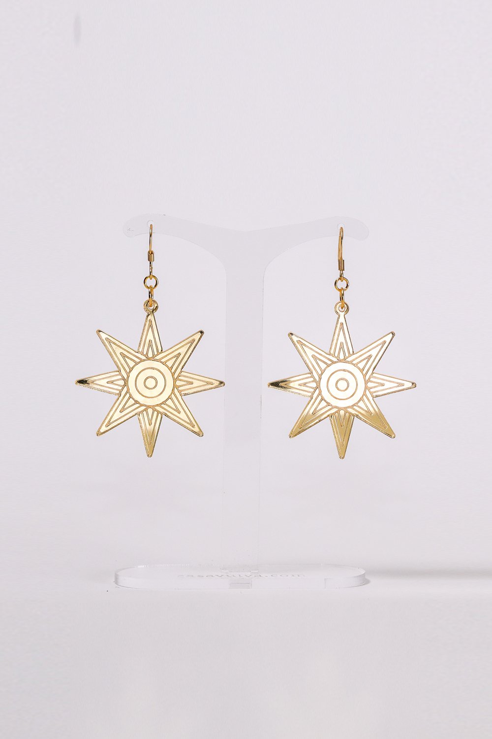 Star of Ishtar Earrings - Goddess Gold