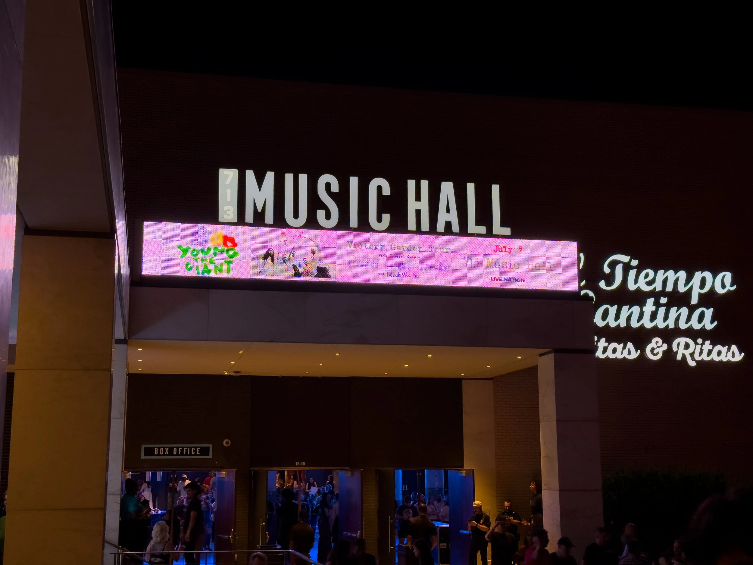 713 Music Hall - Young the Giant Sign