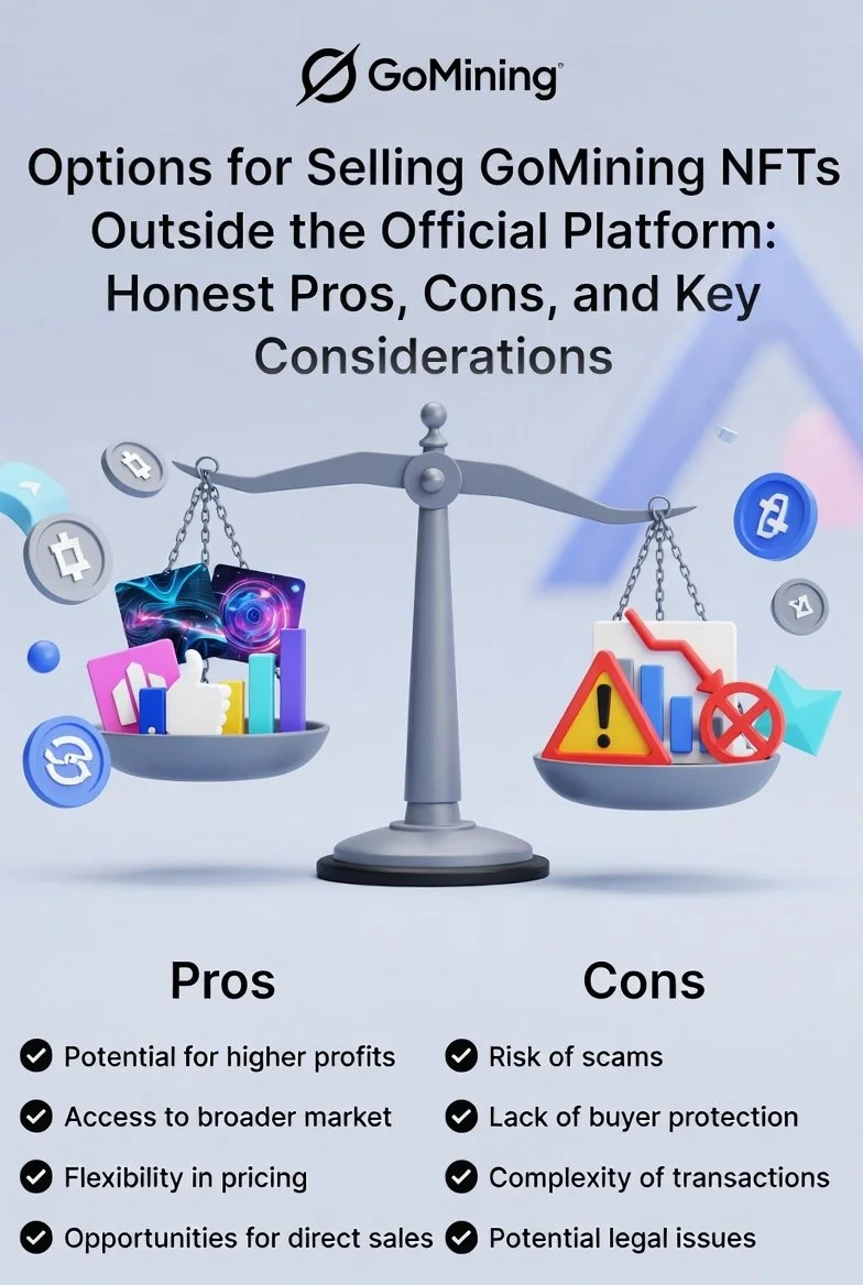 Options for Selling GoMining NFTs Outside the Official Platform: Honest Pros, Cons, and Key Considerations