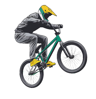 Epic BMX rider on Canadian pump track