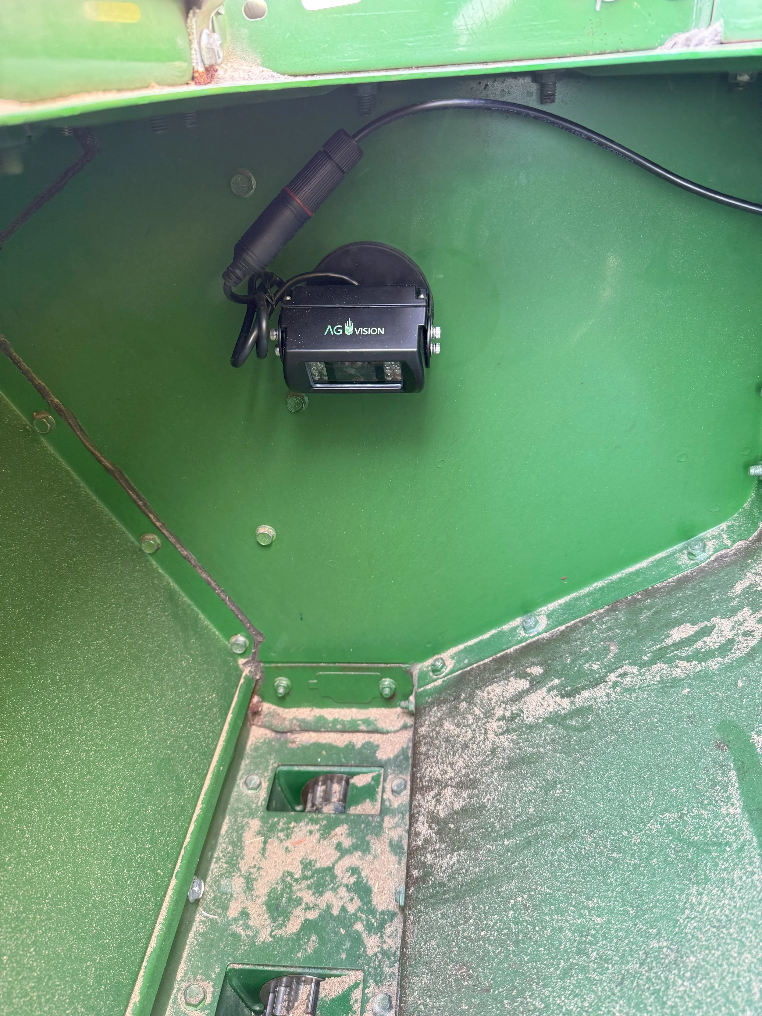 Camera install on John Deere box drill