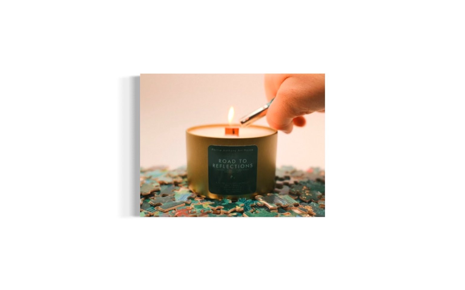 Roads to Reflection Candle