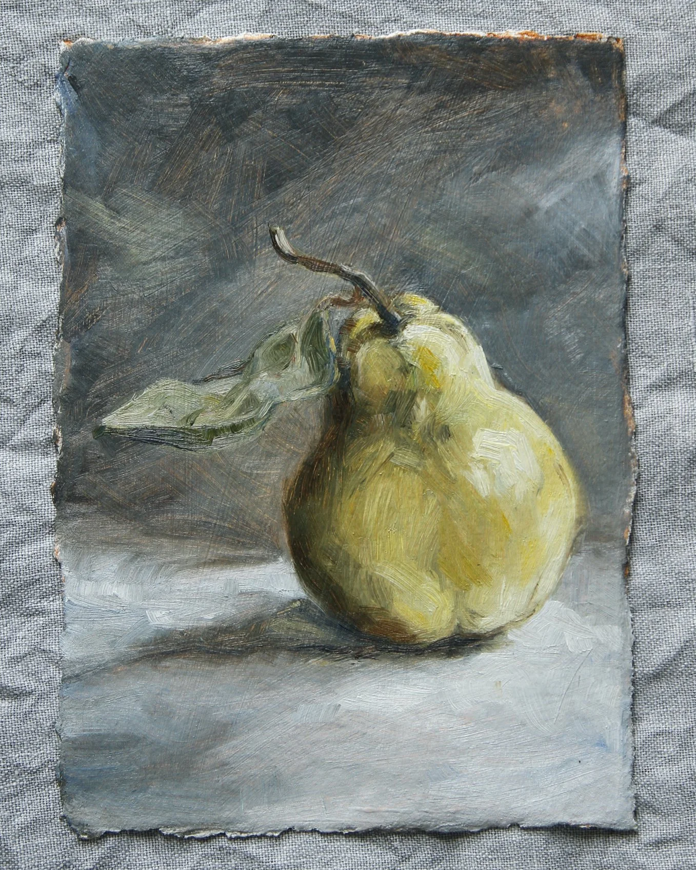 The Colour of Patience - Oil on Cotton Rag, available framed at Foray Design Store