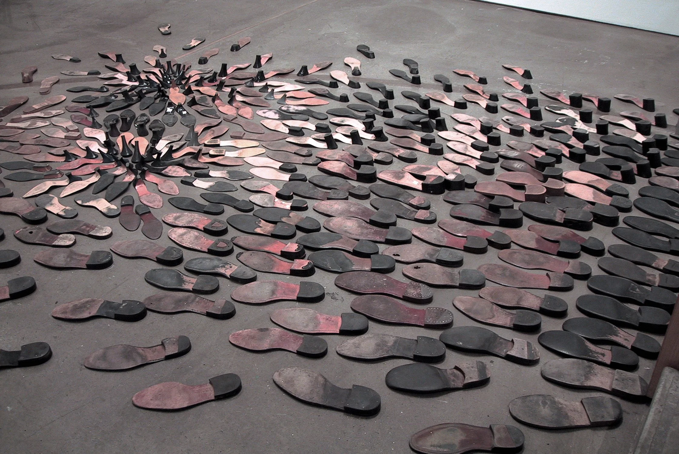 Jean Shin, WornSoles 2, 2001.jpg