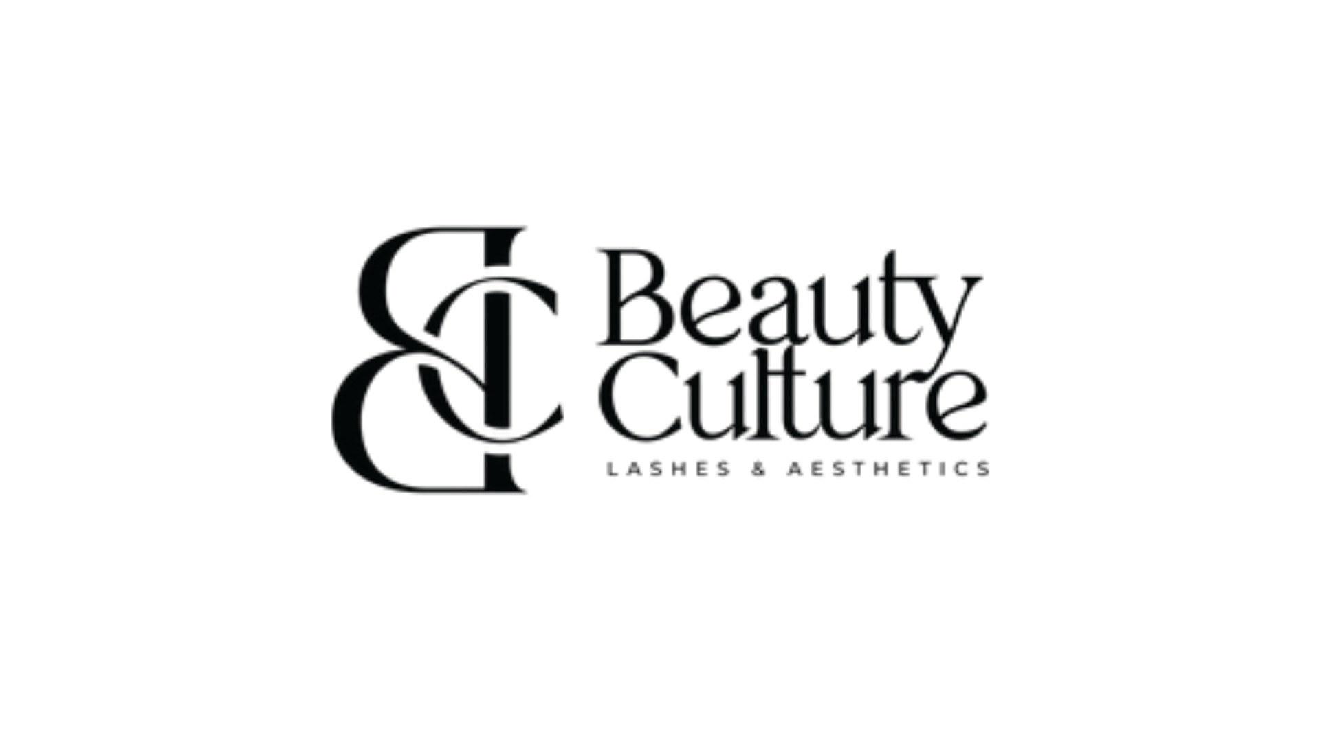 Black background with purple and teal text reading "Beauty & Culture" in elegant font.