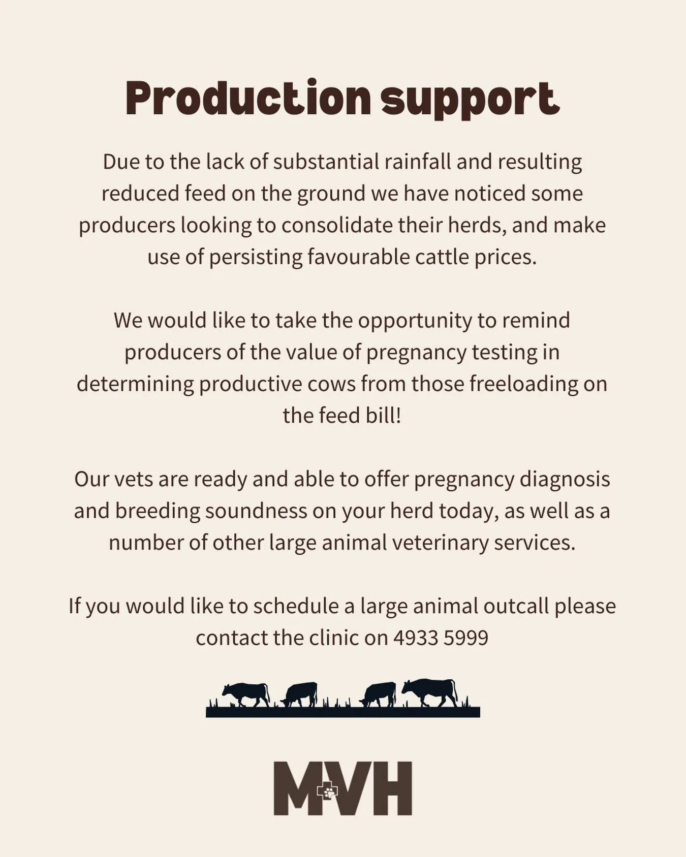 Needing production support as we head into the cooler months? We have a number of large animal runs coming up. Please give us a call to be added to the run in your area.