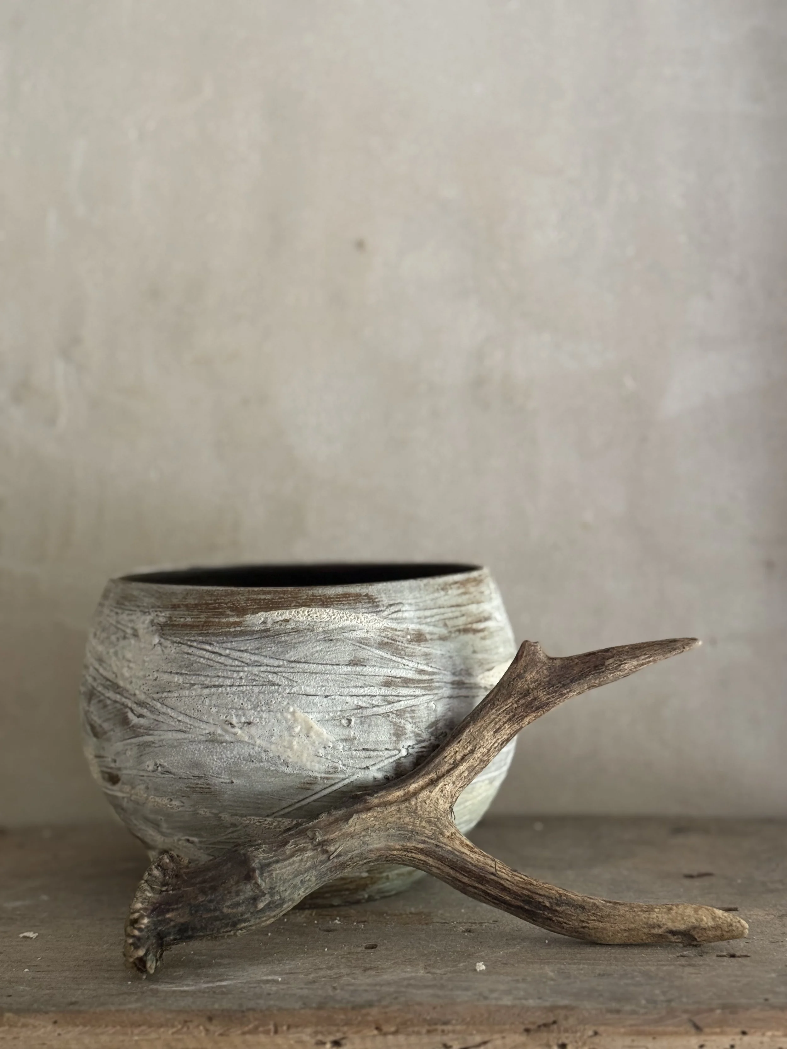 Buck Moon Wild Clay Bowl l