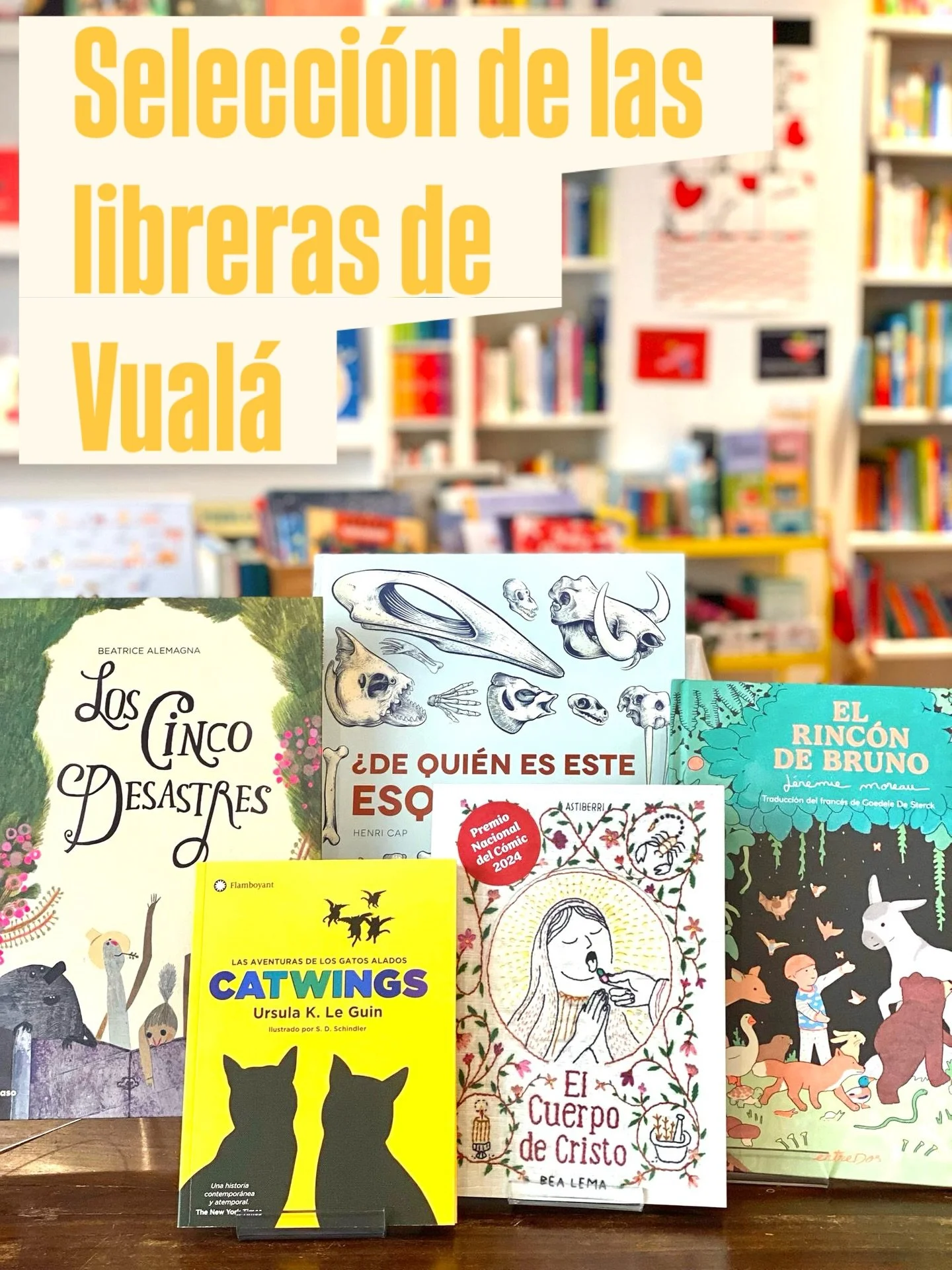 Aqu&iacute; les presentamos las recomendaciones m&aacute;s especiales de las libreras de Vual&aacute; para regalar en estas fiestas. Hoy, el turno de M&oacute;nica y Bea que recomiendan:
M
Los cinco desastres, de Beatrice Alemagna @abuenpasoeditorial