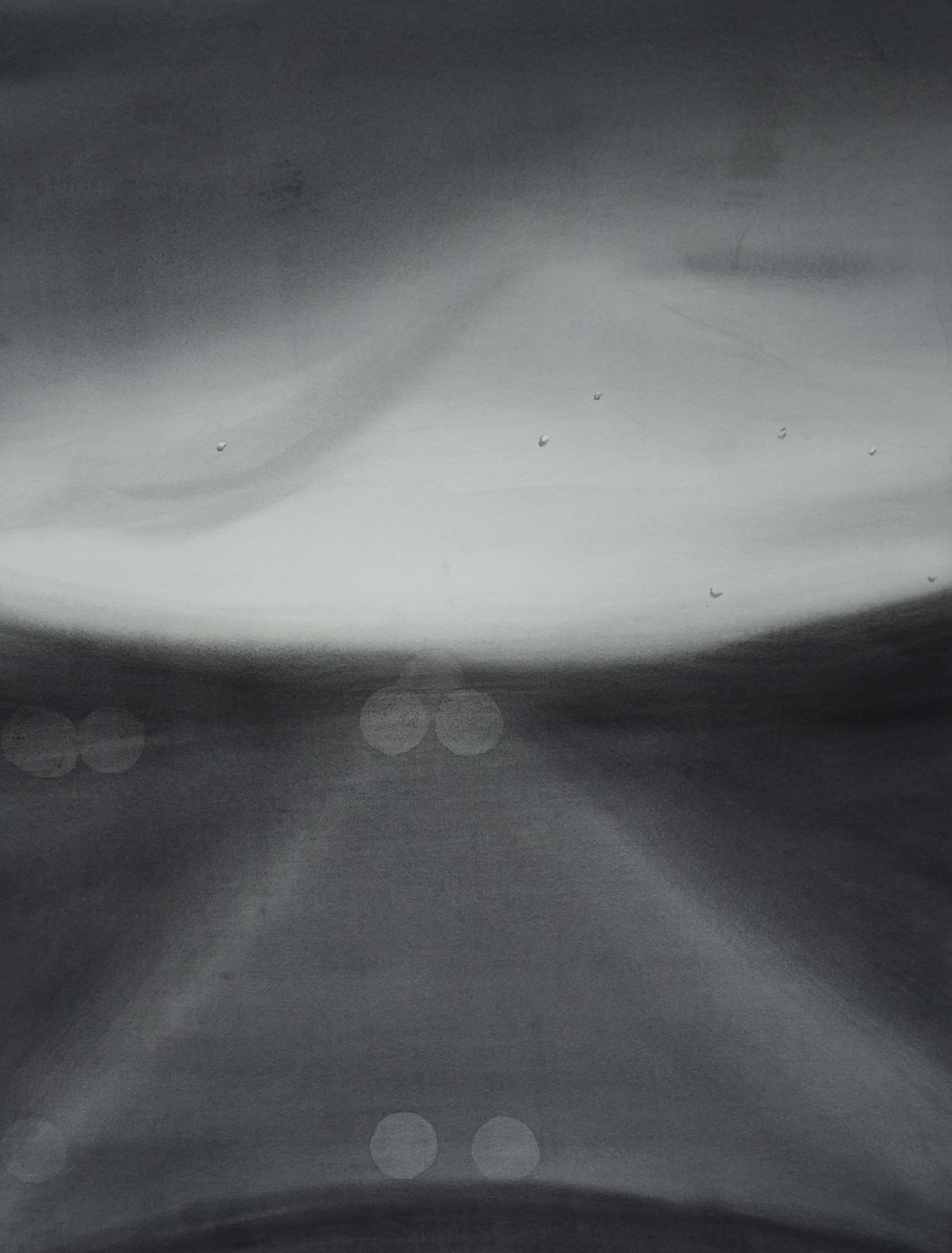 Way home, Aquarell, 2025, 48x38 cm