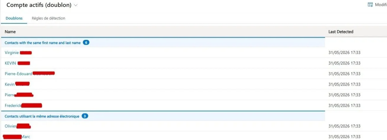 Détection des doublons dans Dynamics 365 : comment ça marche