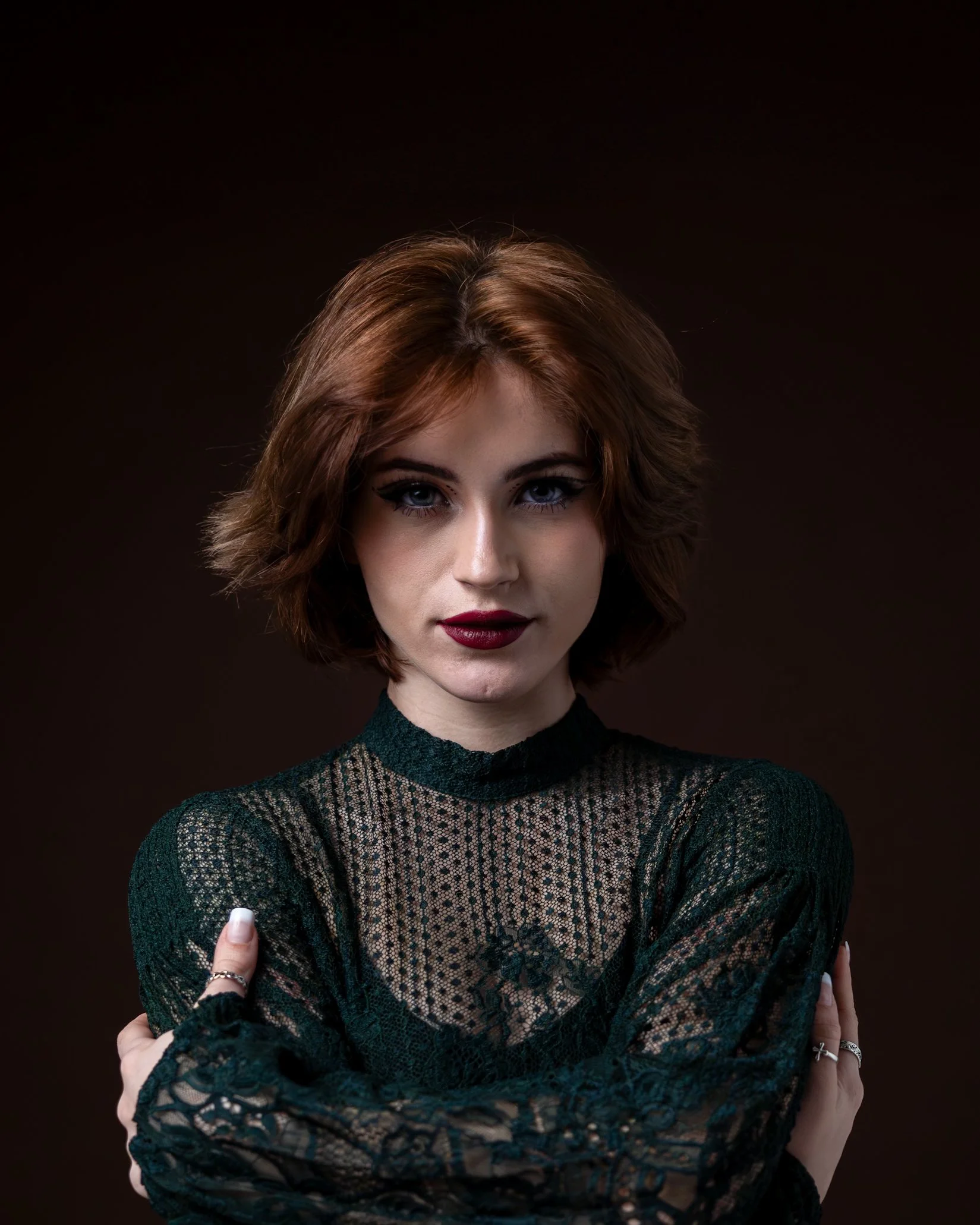 Female taking part in a headshot session Wimbledon