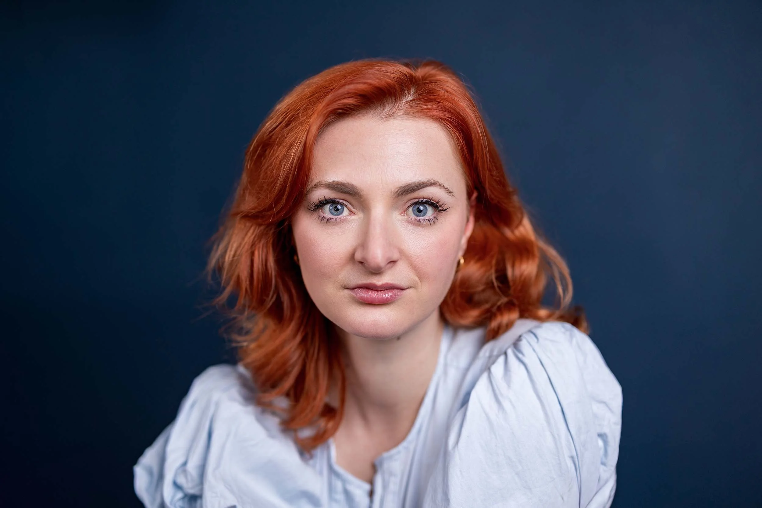 Actor headshot portrait, natural expression against a studio background | Actor headshots London | Shot By Andrew
