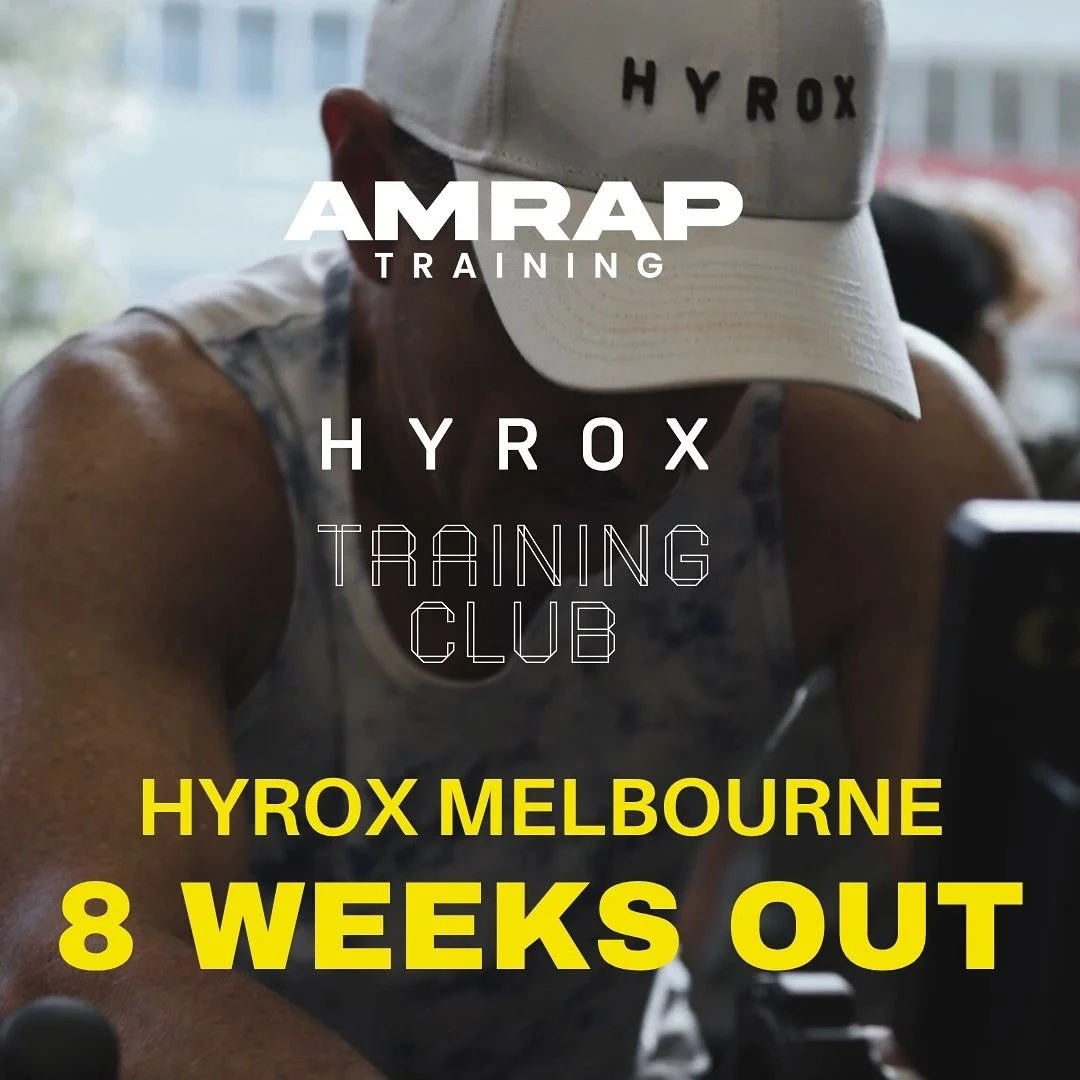 8 weeks out.

This is where the work really counts. The running, the pacing, the fatigue, the strategy. Every Saturday, our HYROX sessions are filled with people from all over, members, athletes from other gyms, even first-timers. All chasing the sam