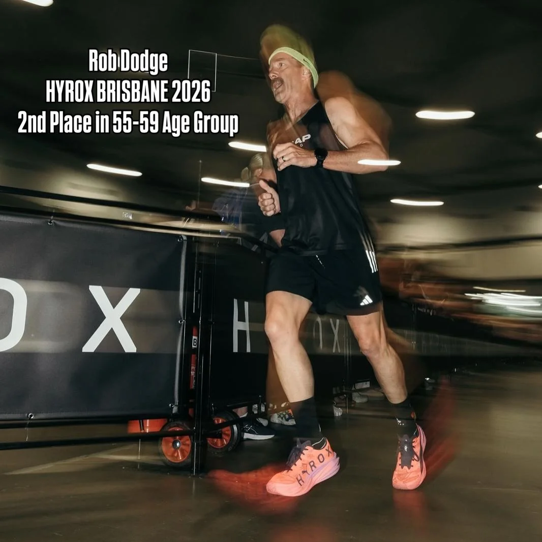 FIRST PODIUM FOR AMRAP 🚀

Huge shoutout to Rob Dodge for an incredible performance at HYROX Brisbane.

🥈 2nd place in the 55&ndash;59 age group
Our first ever podium. First AMRAP flag raised.

And he didn&rsquo;t stop there&hellip;

Rob backed it u