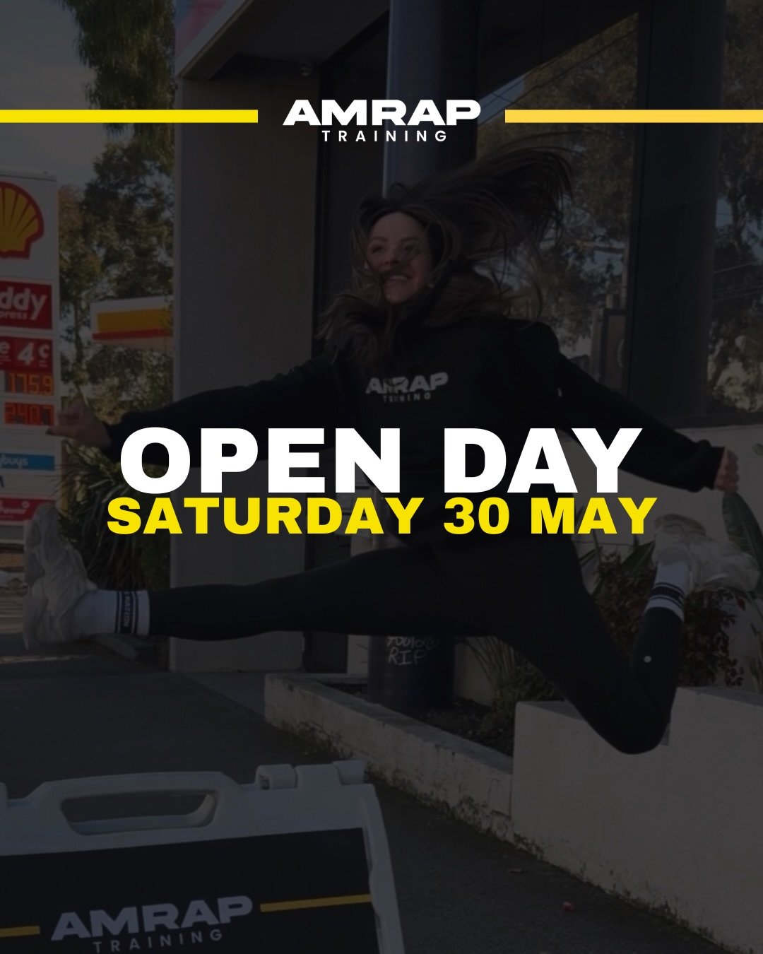 One week to go ⚡️

We&rsquo;ve poured everything into this place and we genuinely can&rsquo;t wait to open the doors.

If you&rsquo;ve been thinking about coming to Open Day, this is your sign.

Saturday 30 May
AMRAP Balwyn, 461 Whitehorse Rd, Balwyn