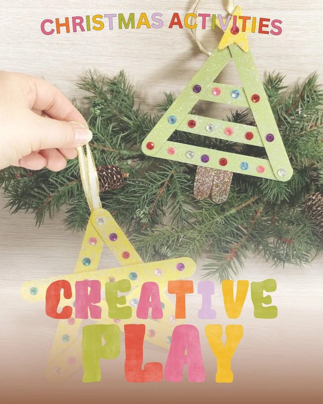 This Christmas in Creative Play! 🎨🎅👩&zwj;🎨🎄

November
☆ Tues 25/Thurs 27 - Christmas Decor, from beading to sticking, create your own decorations for your Christmas tree!

December
☆ Tues 2/Thurs 4 - Christmas Wreaths, paint and decorate your ow
