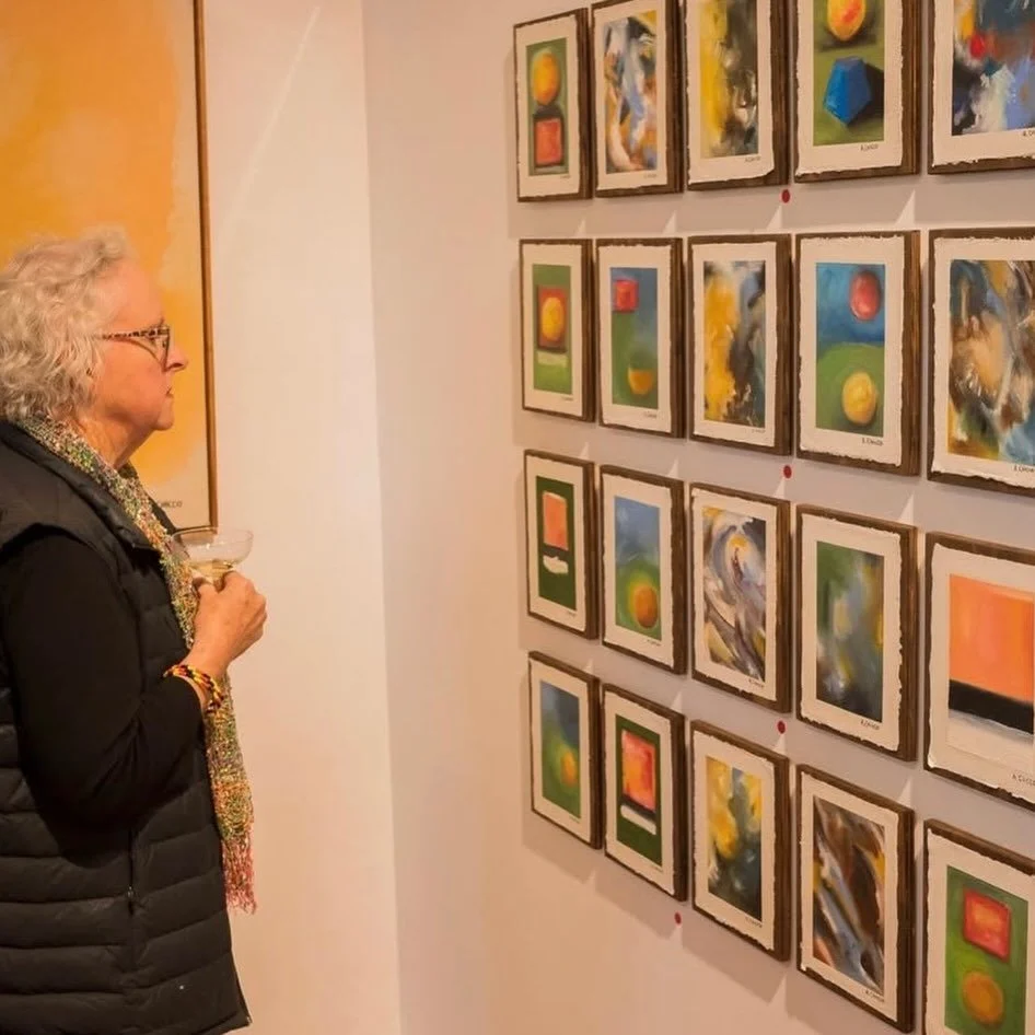 Come and see Anthony Chicco&rsquo;s moving and beautifully layered exhibition A Heart Wrapped in Cheesecloth. On until April 16. 
Step in, take your time, read Anthony&rsquo;s personal story, and let the paintings guide you on a gentle, emotional jou