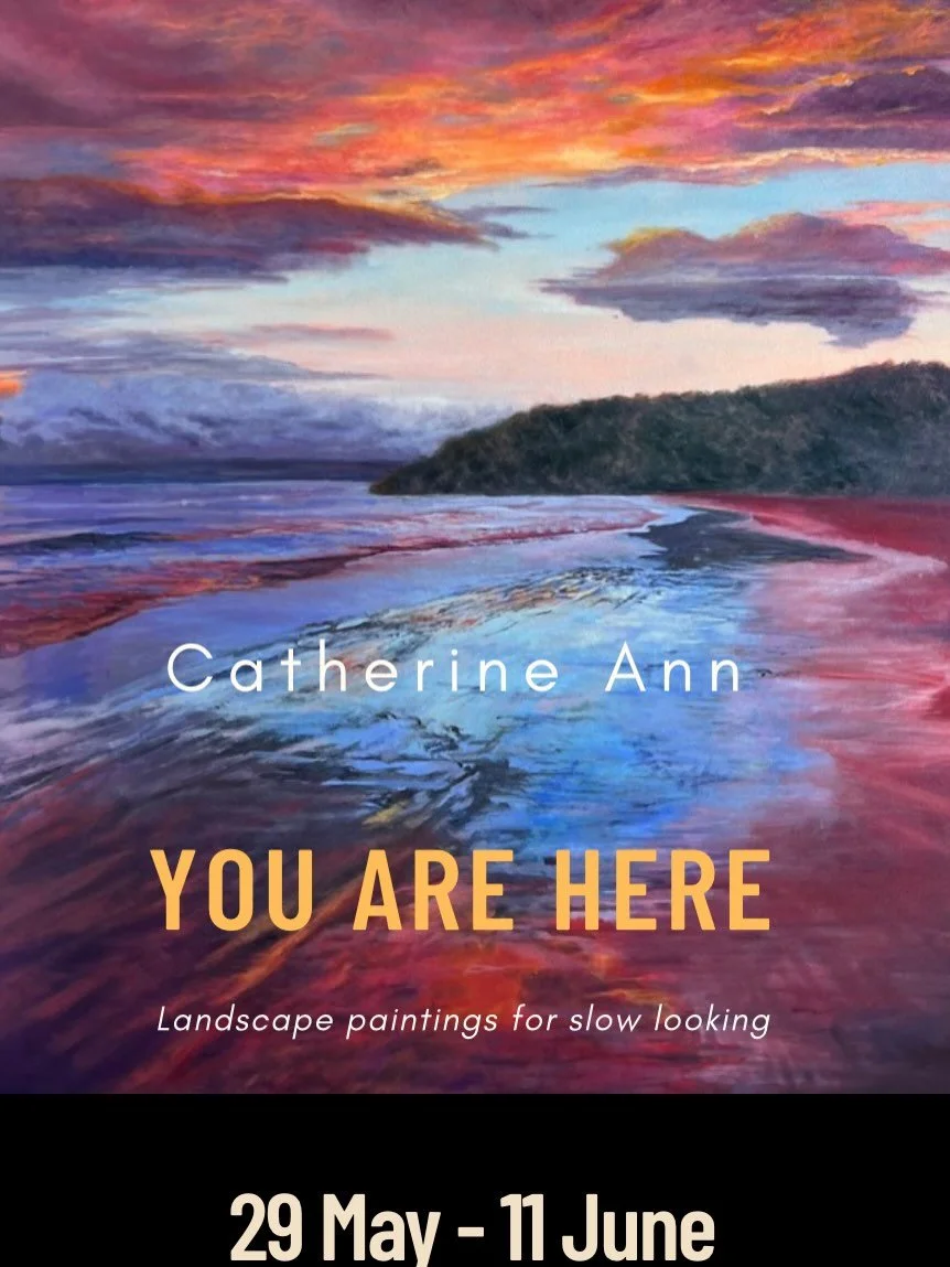 &lsquo;You Are Here&rsquo; is an invitation to pause, take a breath, and let the landscape unfold slowly.

In this solo exhibition, Catherine Ann presents a beautiful series of atmospheric oil paintings inspired by quiet Australian moments that have 