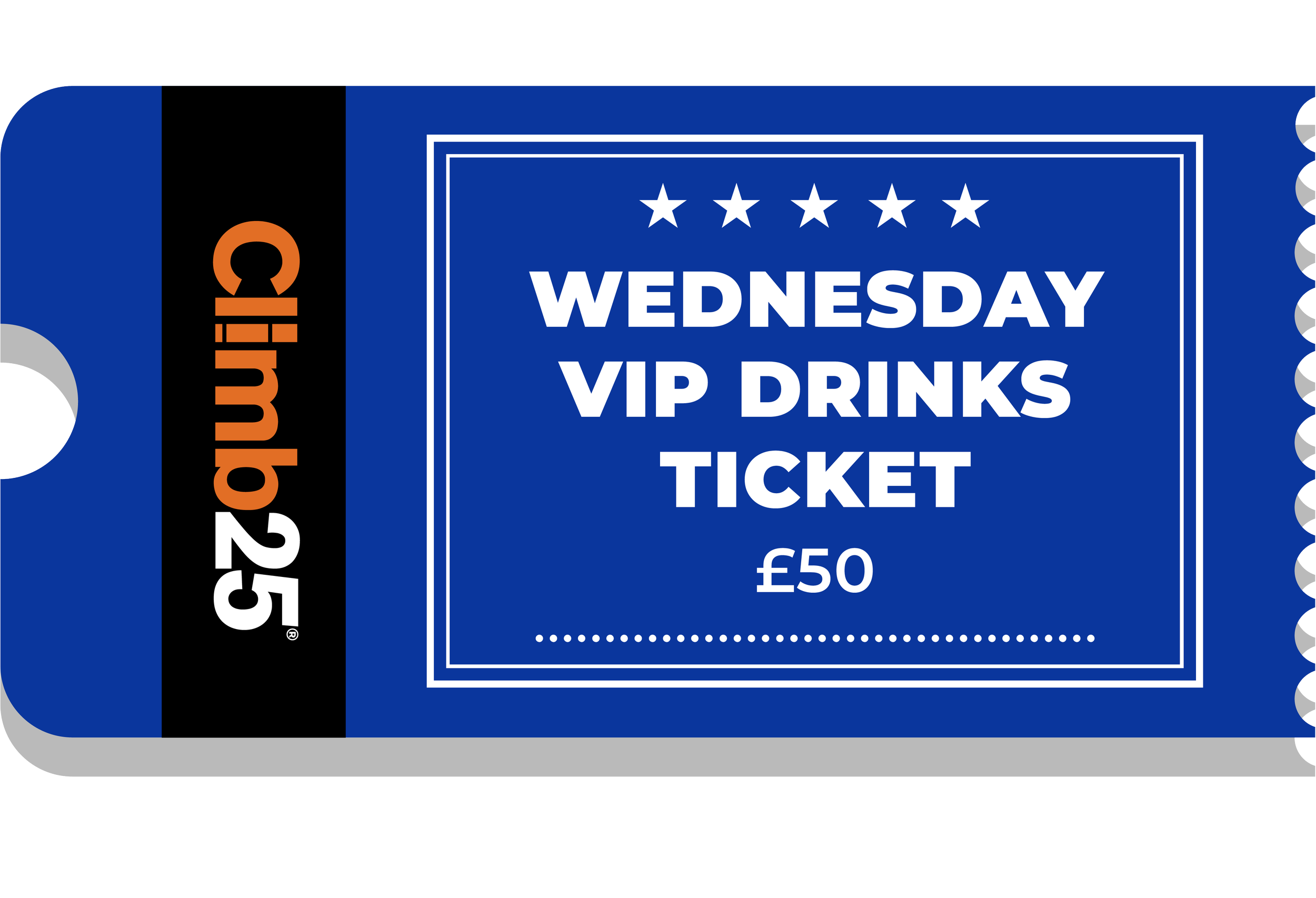 Climb25: VIP Drinks Ticket (Wednesday)