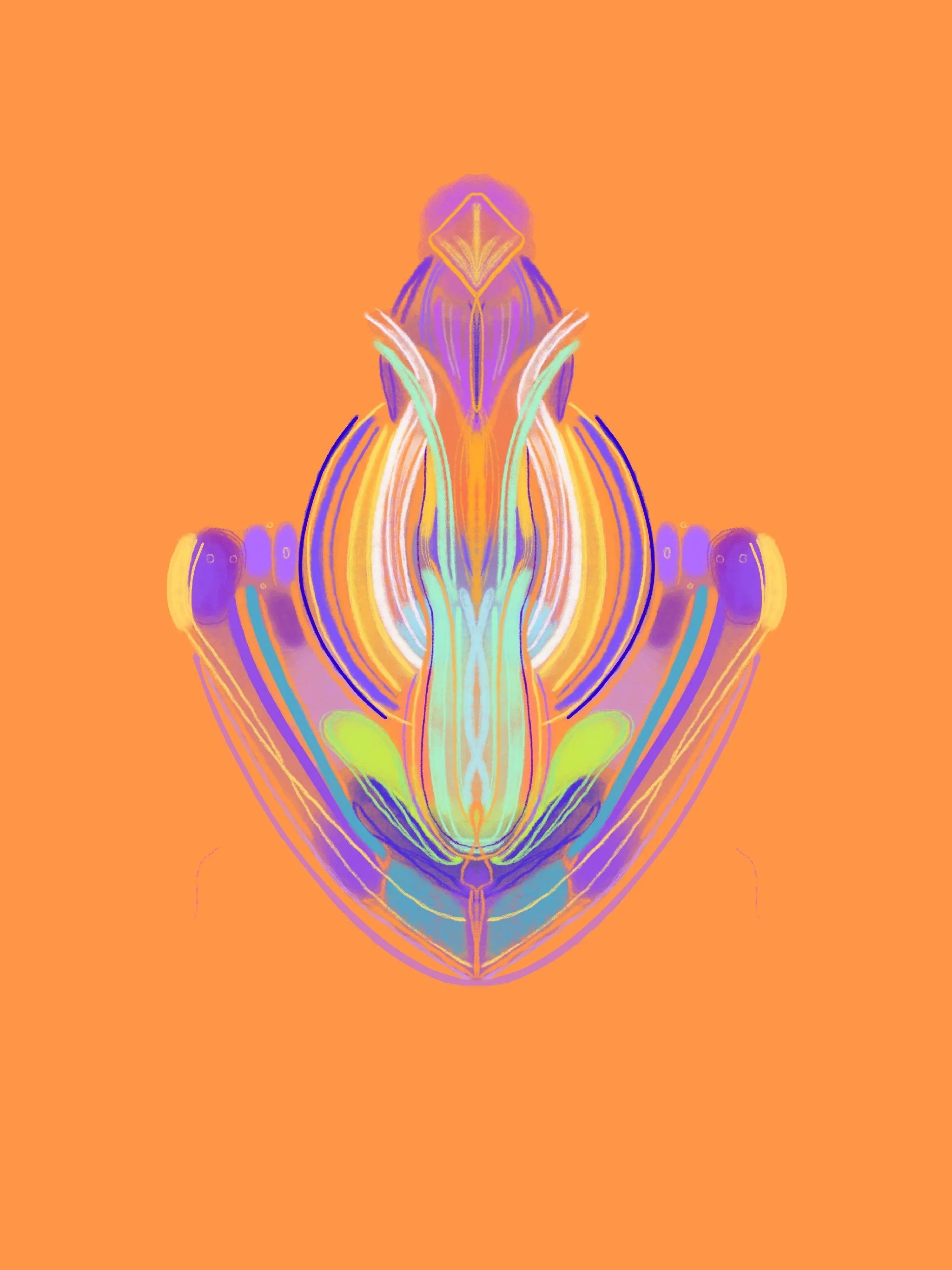 Beyond the Veil: Energetic Artwork