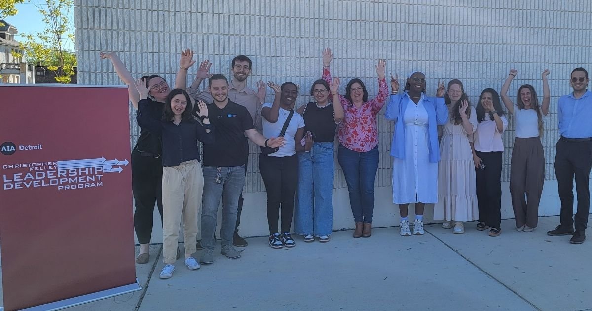 Image of the Christopher Kelly Leadership Development Program Cohort, including Fefe Asidi, a member of the mechanical engineering team at Albert Kahn Associates.