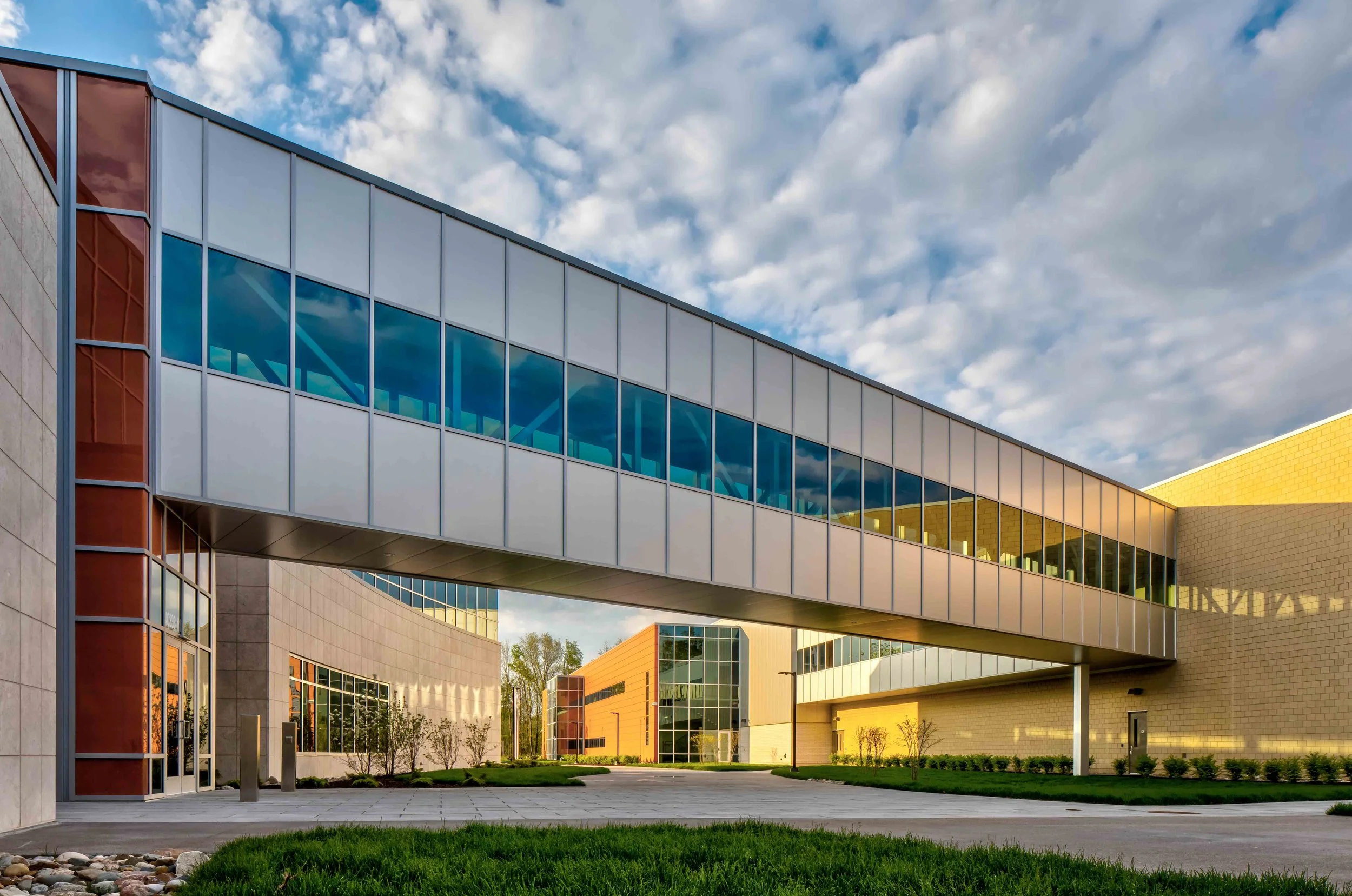 Berkshire corporate headquarters exterior, commercial building design by Albert Kahn Associates