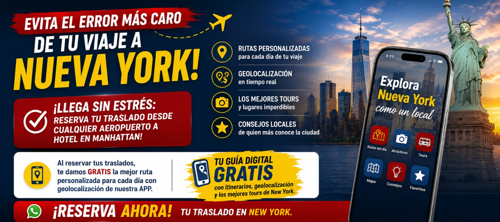 Aplicación oficial NYPTours para disfrutar Nueva York